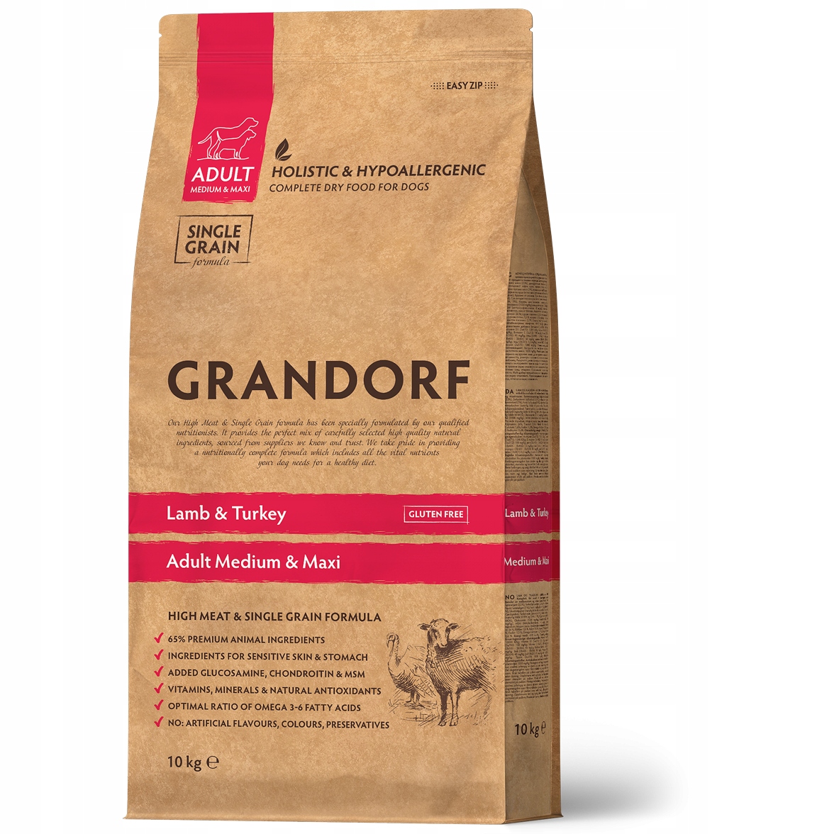 Grandorf krmivo suché jehněčí maso 10 kg