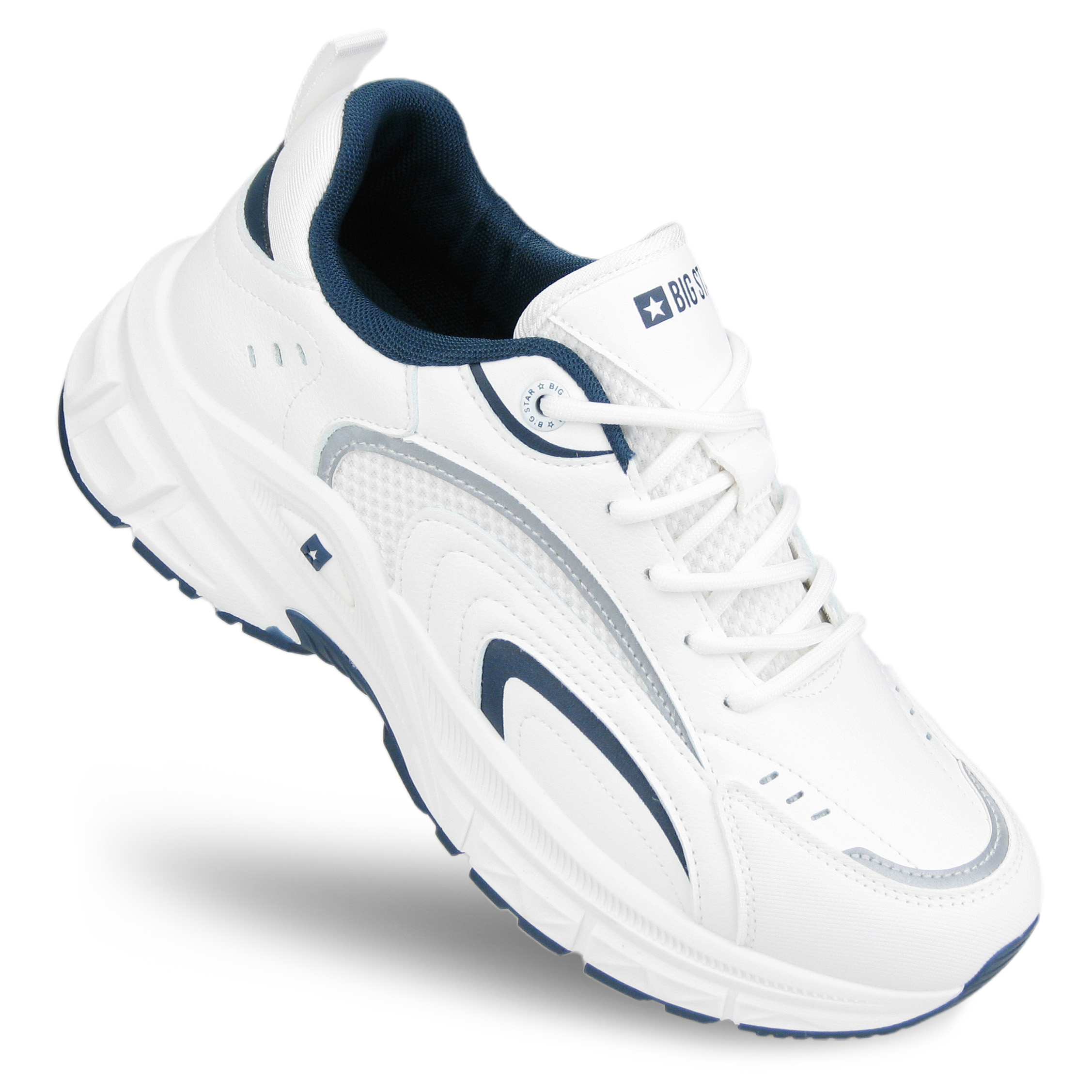 Buty Sportowe męskie Sneakersy ekoskóra Big Star SS174284 białe 43