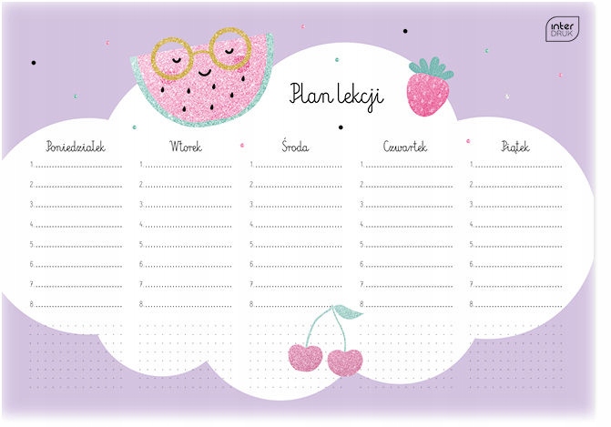 Plan lekcji Interdruk fioletowy