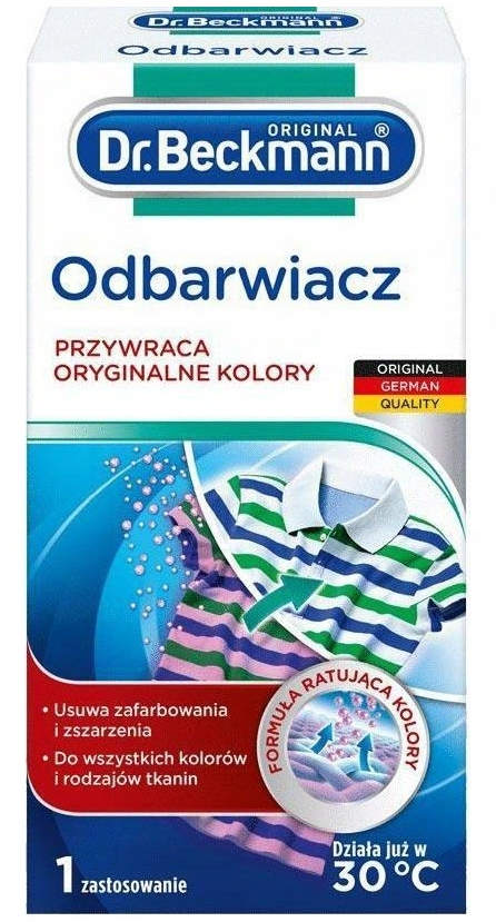 

Dr.Beckmann Odbarwiacz Do Tkanin 75g Skuteczny De