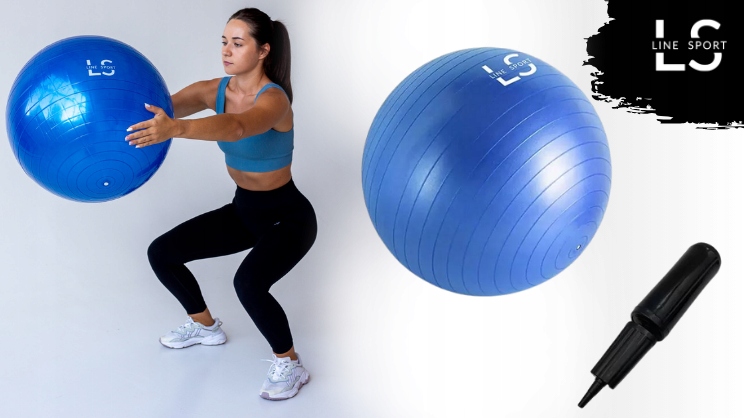 PIŁKA REHABILITACYJNA FITNESS DO ĆWICZEŃ 65CM DUŻA WZMOCNIENIE MIĘŚNI EAN (GTIN) 5905123602207