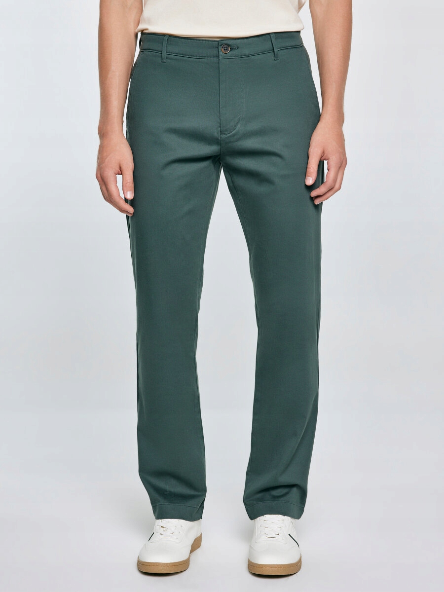 Big Star Pánské Chinos Kalhoty Zelené Trevor 304 W33 L30