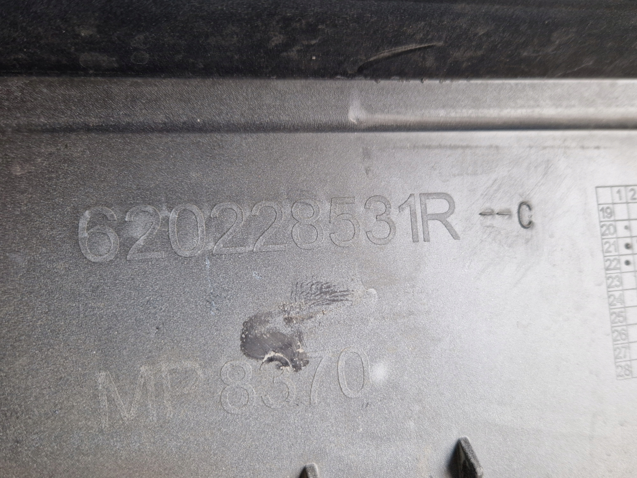 DACIA SANDERO III 20- bumper front front DO LAKIEROWANIA 620228531R