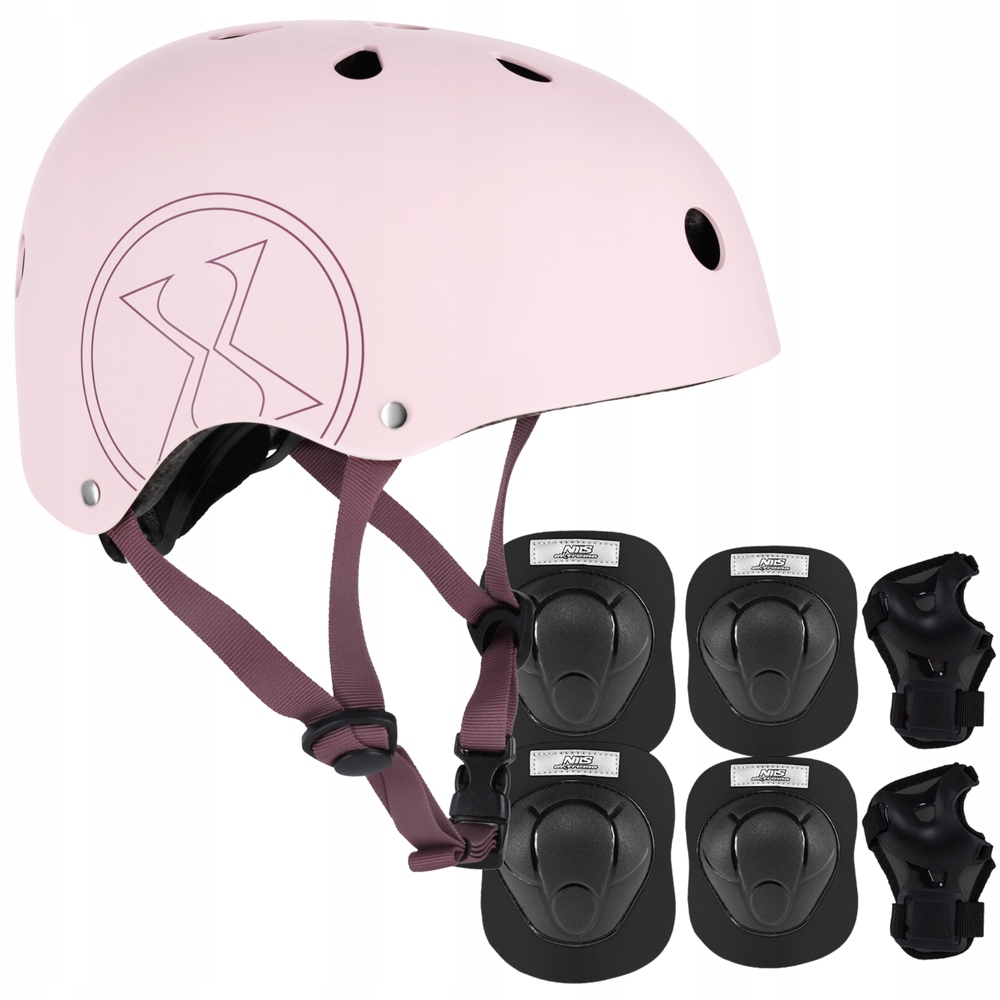 Cyklistická přilba nastavitelná chrániče Komplet na kolečkové brusle Kolo Skateboard L