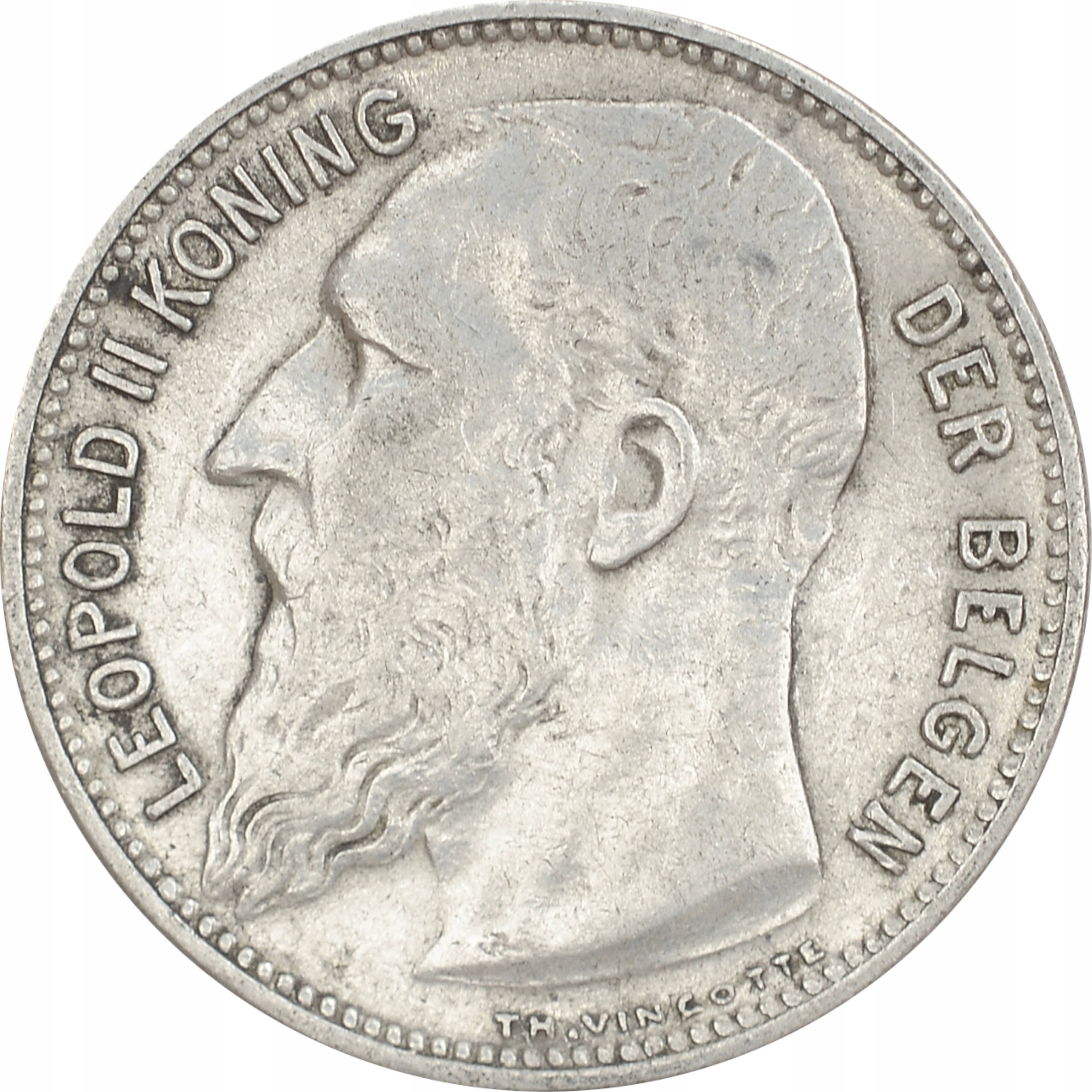 7.BELGIA, LEOPOLD II, 1 FRANK 1904 DER