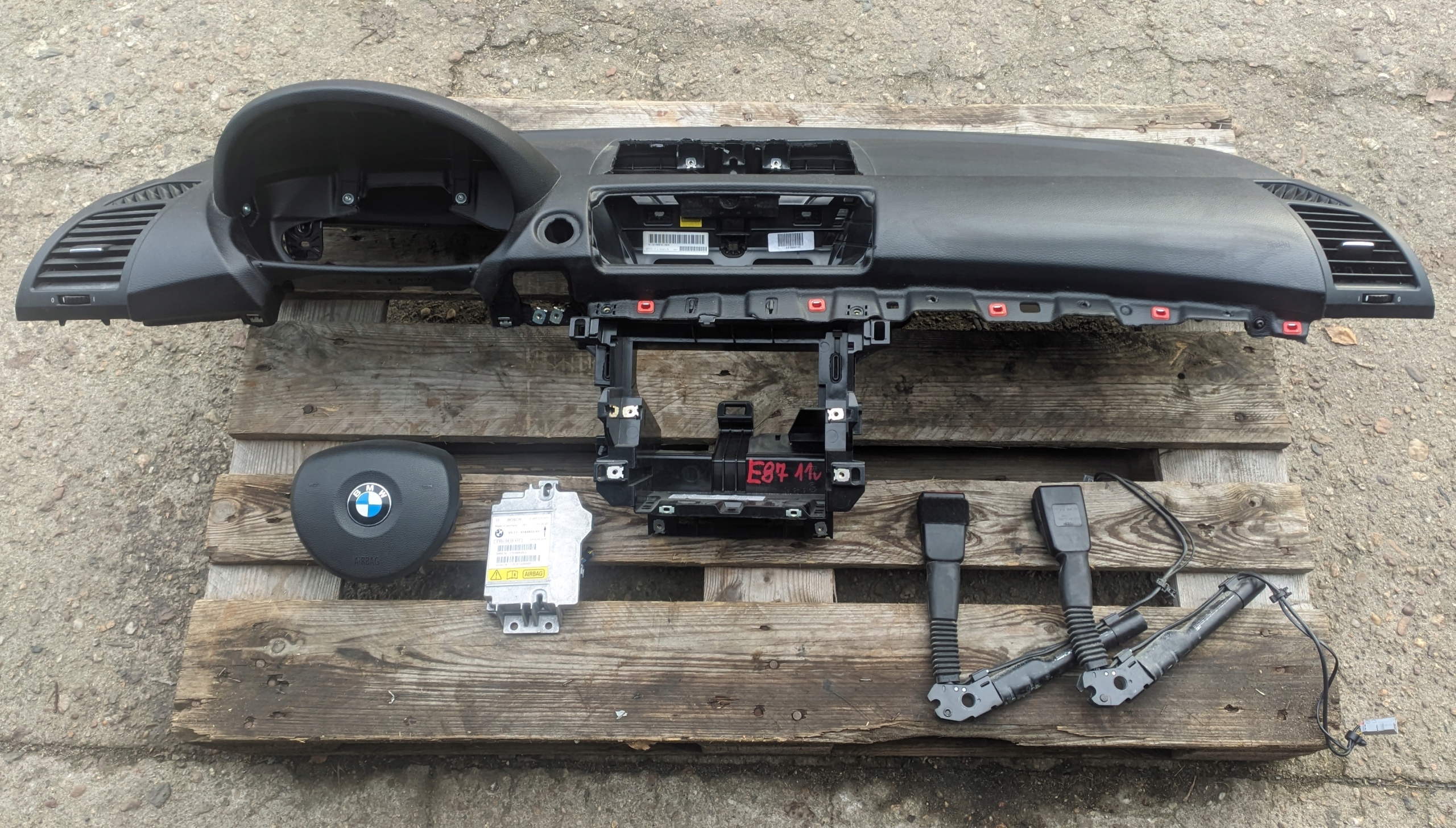 BMW E87 11R dashboard console adjusters airbag SENSOR KOMPLET