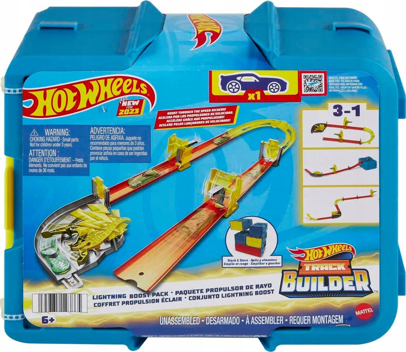 TOR HOT WHEELS ZESTAW TORÓW BŁYSKAWICA + autko