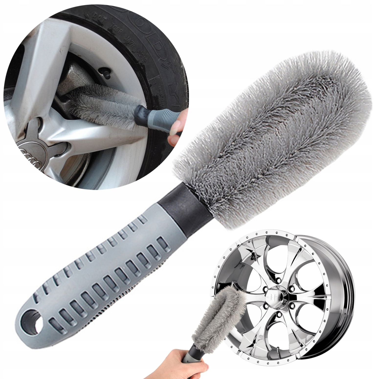 Szczotka Do Mycia Felg Kołpaków Kół Skuteczna Carmotion