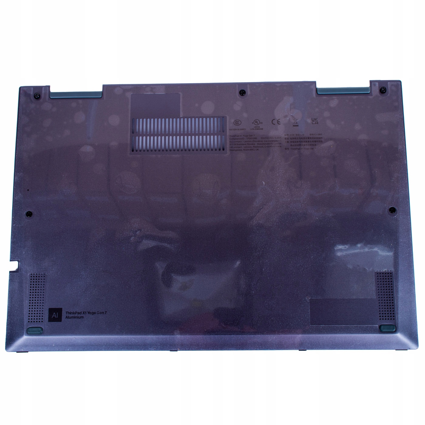 Spodní kryt Lenovo ThinkPad X1 Yoga 7. generace model 2022 gray Wlan