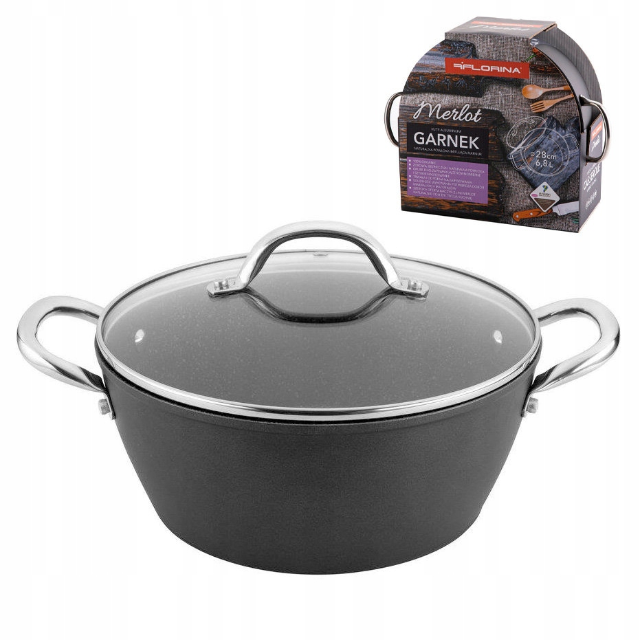 

Garnek Aluminiowy Onyx Silver Merlot 20cm 2,5l