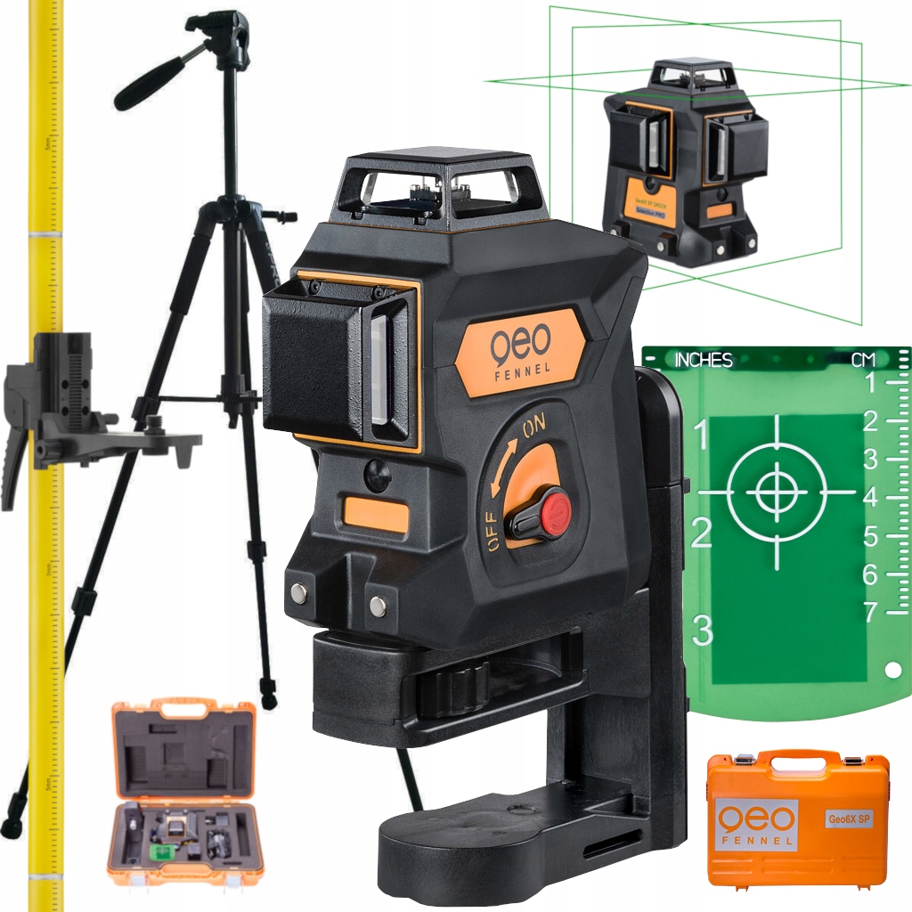 Geo Fennel Geo6X GREEN z tyczką i statywem