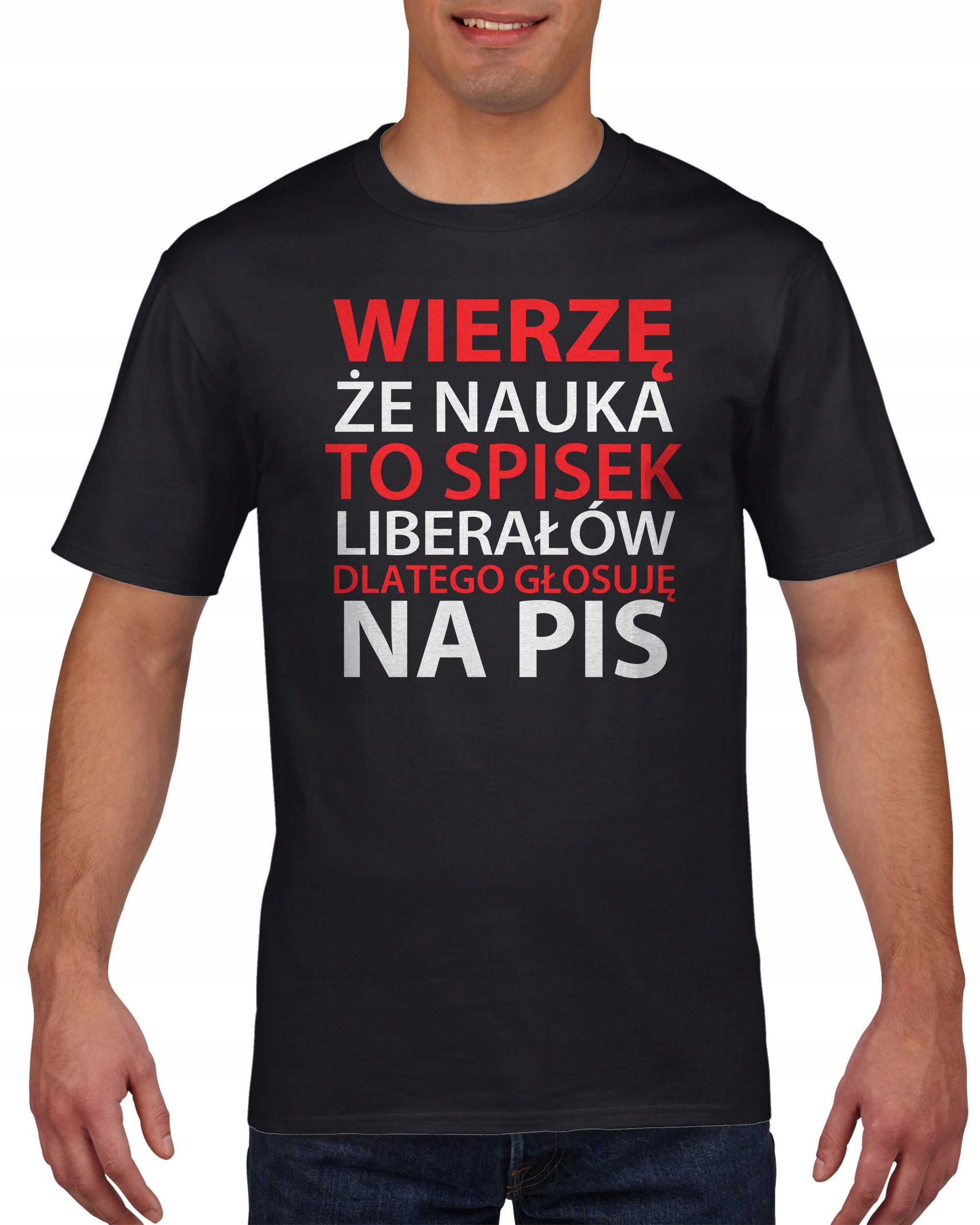 

Koszulka męska Nauka to spisek liberałów XXL