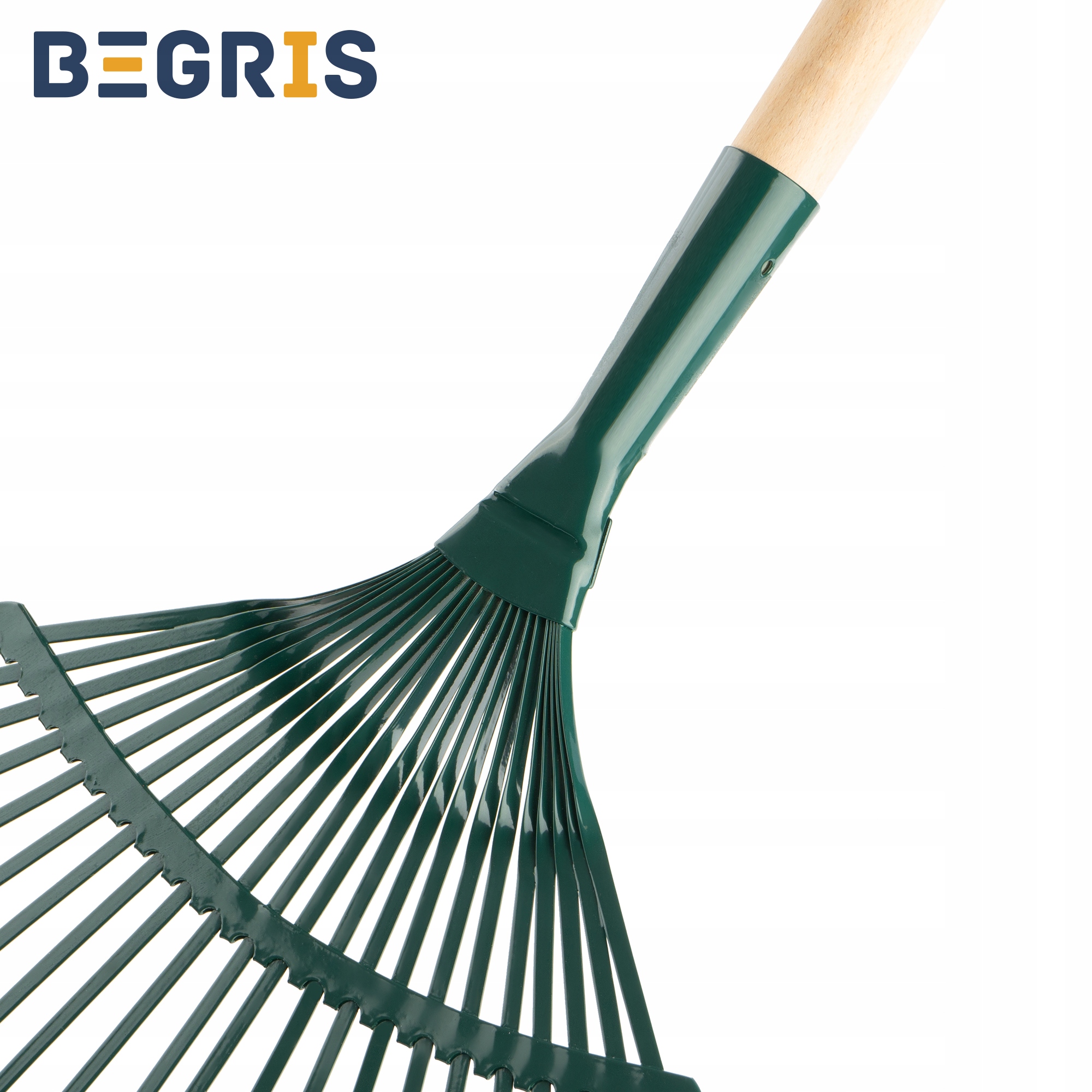 GRABIE DO LIŚCI TRAWY OGRODOWE METALOWE Szerokość głowicy 37 cm