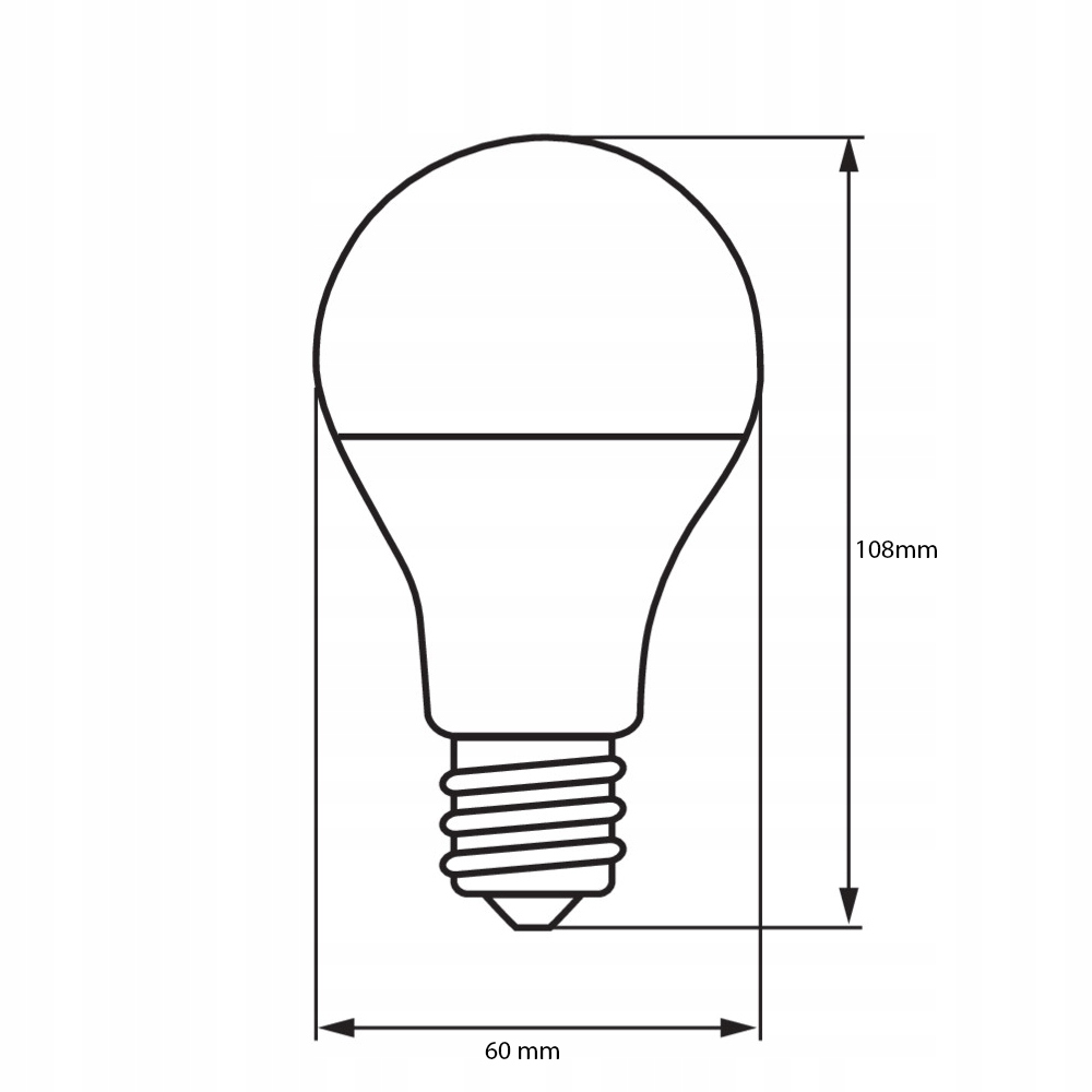 Żarówka LED E27 A60 12W 1200lm 3 BARWY LEDLUX Marka Led-lux