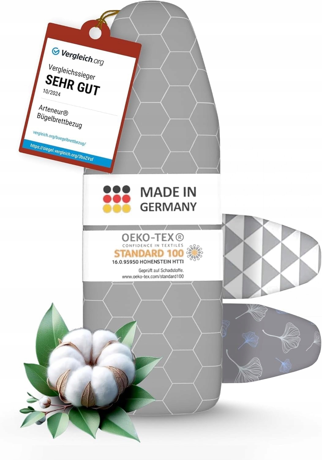 Levně Povlak na prkno 130x45 odrážející teplo, silný, německý Oekotex