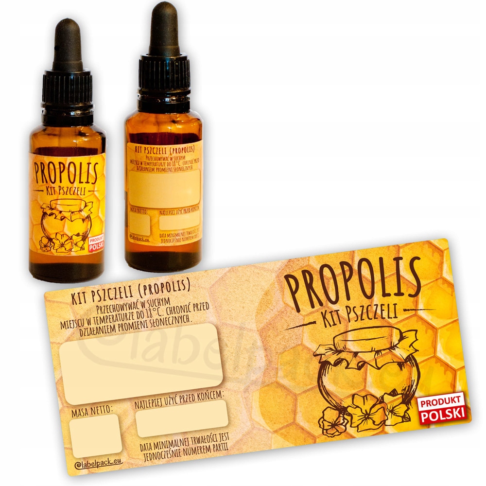 

Etykiety na Propolis 50szt. 30-50-100ml