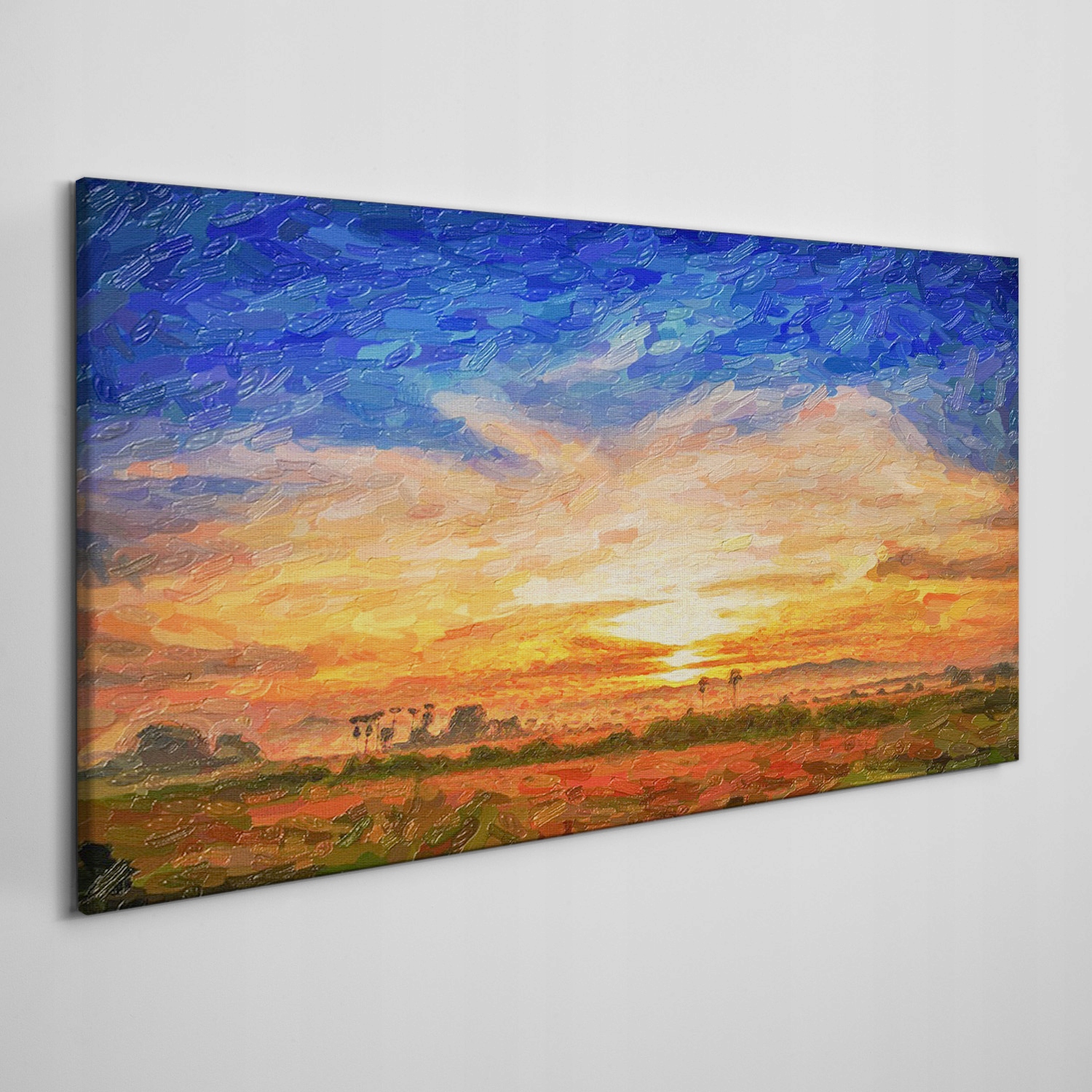 

Obraz na płótnie Malarstwo zachód słońca 100x50 cm