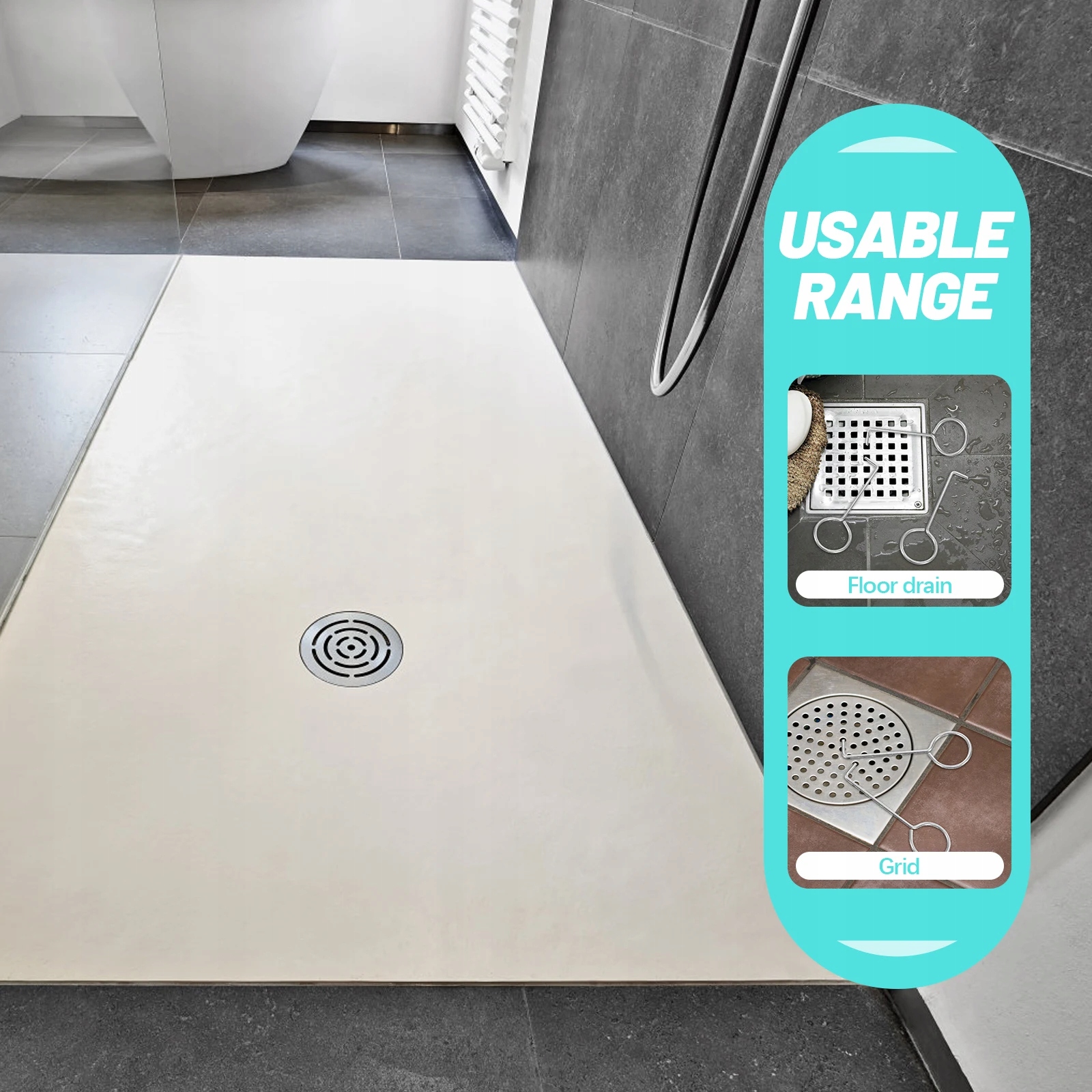 Uchwyt odpływu podłogowego Haczyk Sitko do zlewu Podnoszenie Marka bez marki