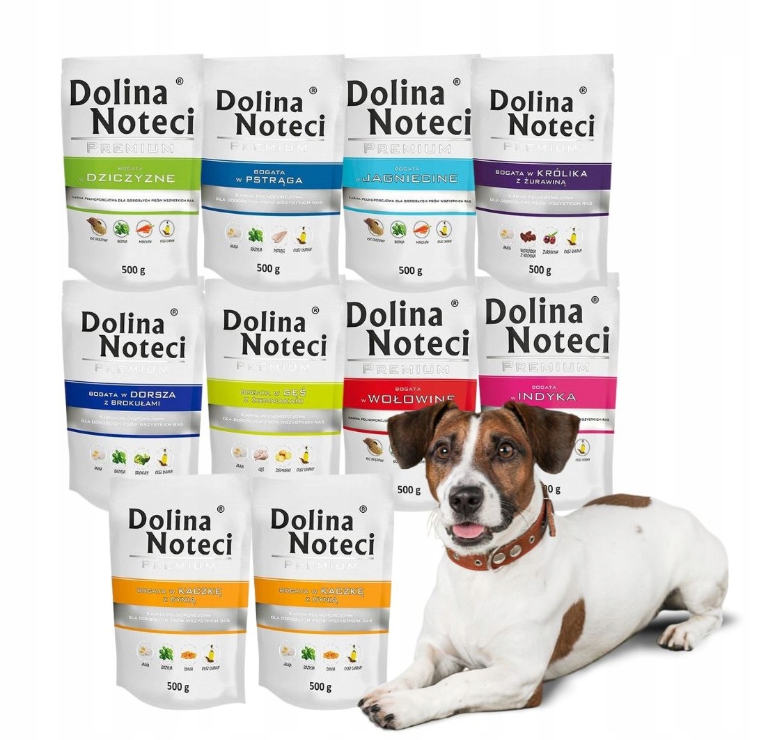 Levně Dolina Noteci Premium Vlhké krmivo mix chutí 10x500g bez kuřete