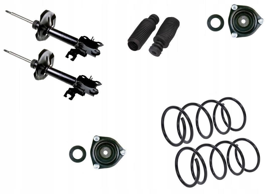 Tlumiče Uchycení Pružiny Almera Tino V10 1.8 Benzín Přední Sada