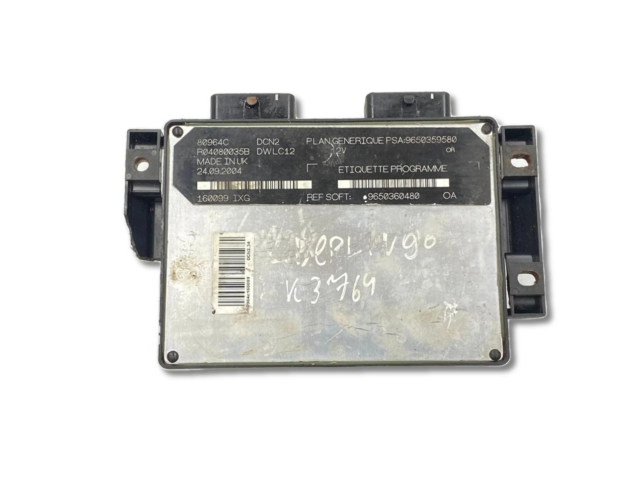 control unit of the engine Citroen Berlingo M59 facelift 2004 9650359580