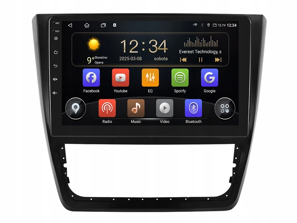 Isudar 2DIN autorádio T72-IEV04 Android, Škoda Yeti