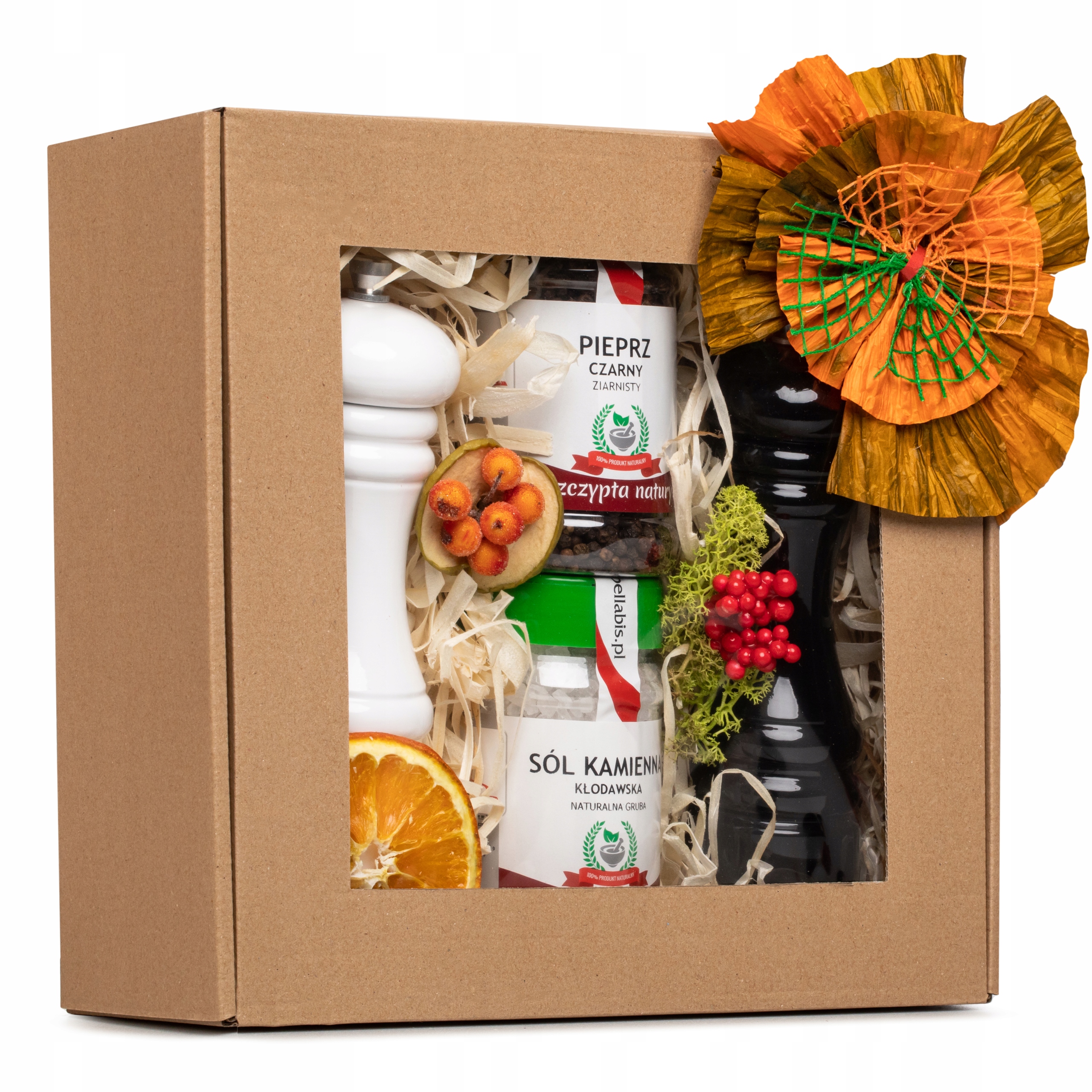 Kosz Prezentowy 2 Młynki Pieprz Sól