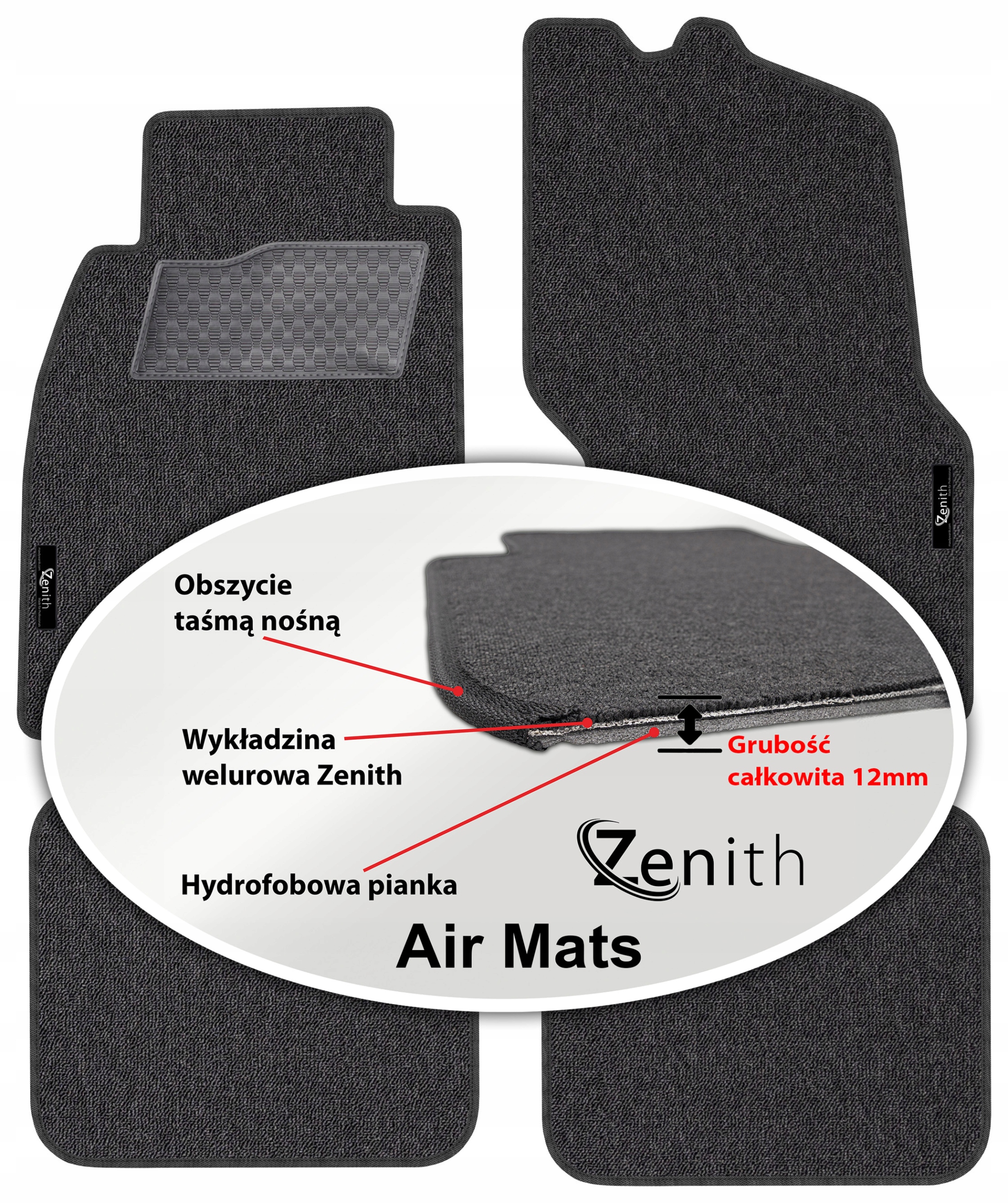 Mitsubishi Carisma 1995-2004 Velúrové koberčeky do auta Zenith Air Mats