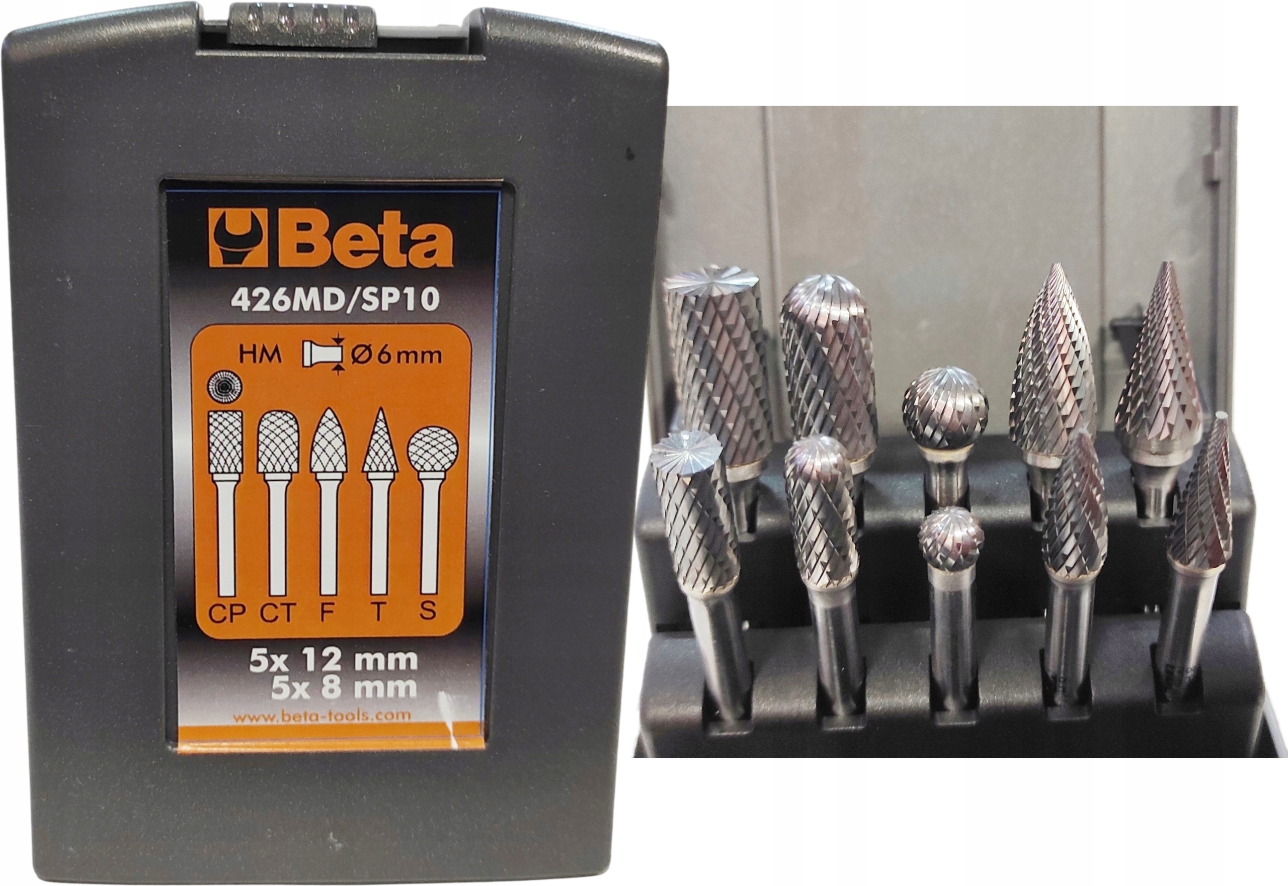 Pilniki obrotowe z węglika frezy pilnik Beta 426MD/SP10 zestaw