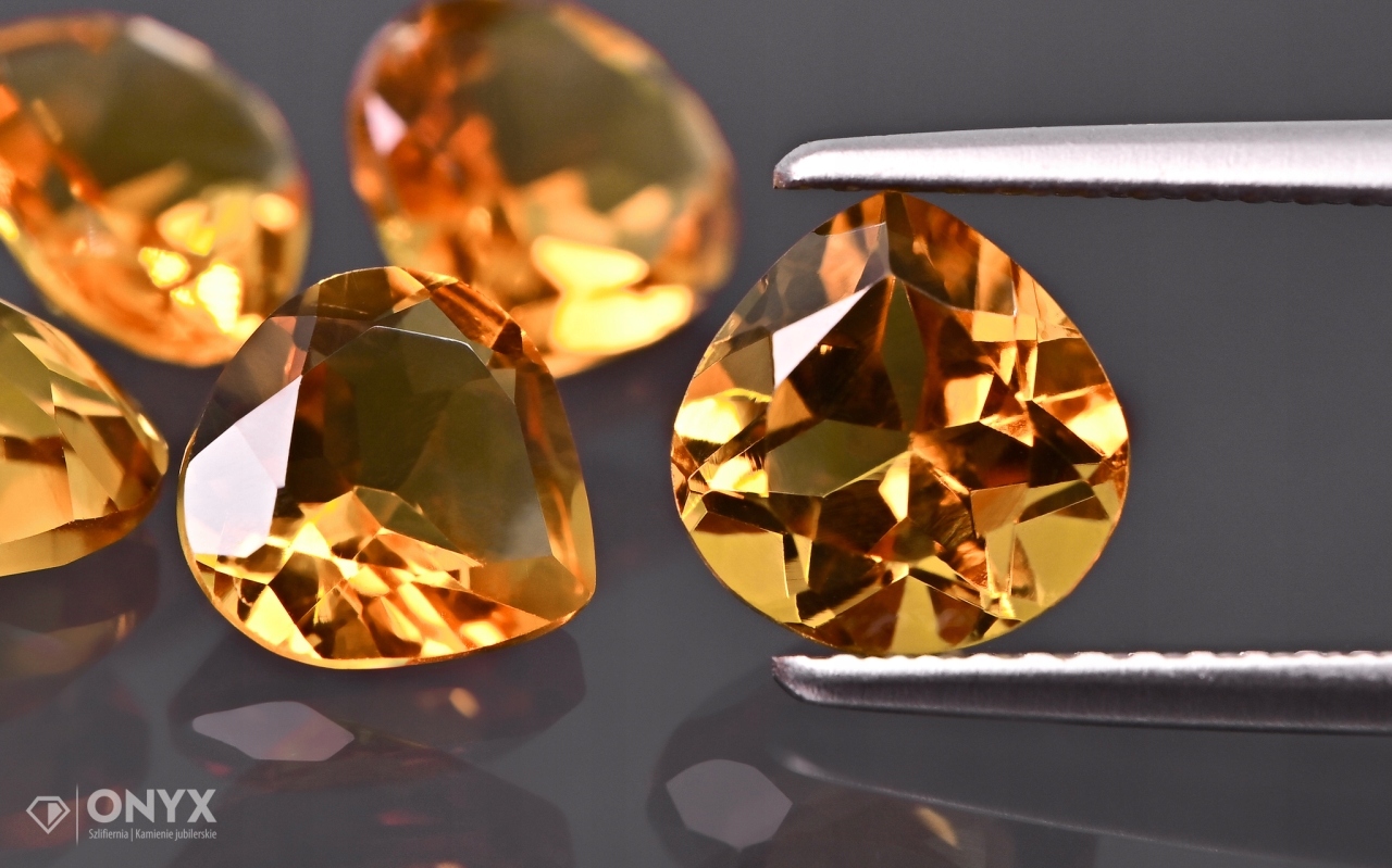 Citron fasetovaný slzný 11x11 mm