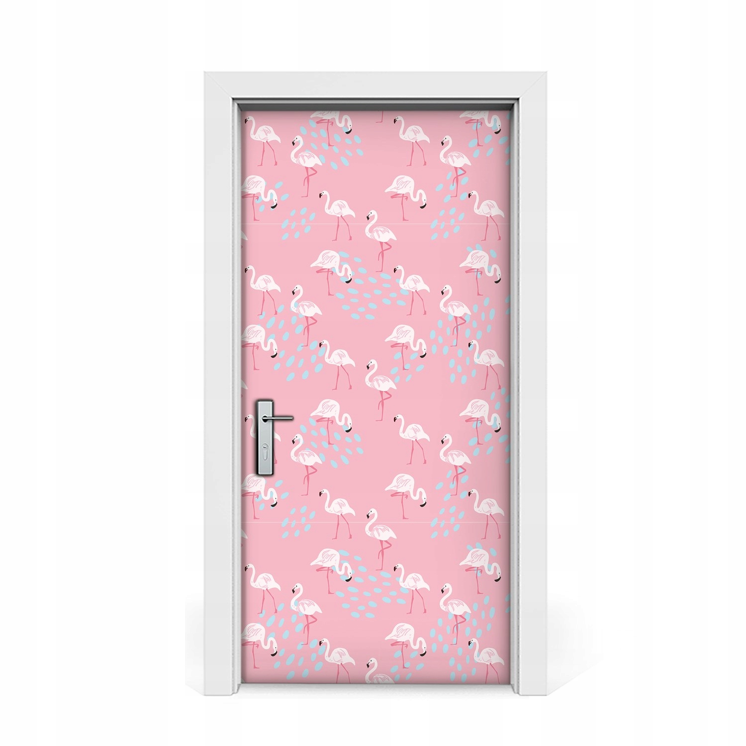 

Nalepka samoprzylepna na drzwi Flamingi 95x205