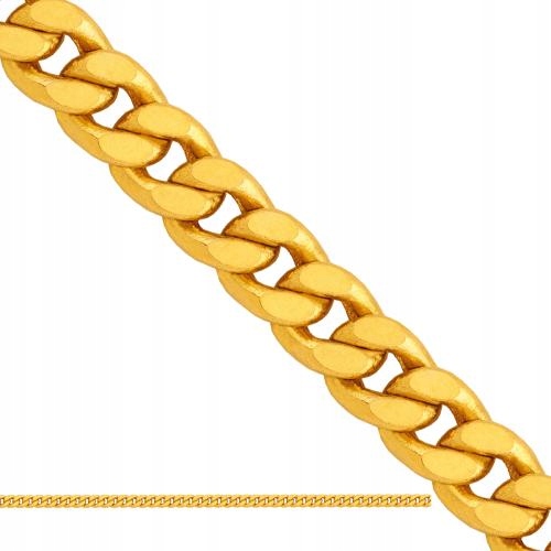 Zlatý řetízek 585 klasický pancířový úplet 45 cm unisex jako dárek