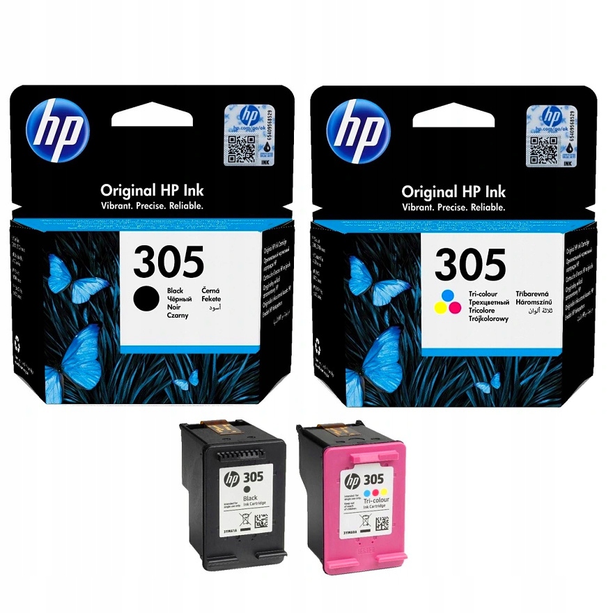 Tusze Hp 305 Deskjet 2320 2710 2720 2810e 2823e Plus 4122e 4120e 4110 4110e