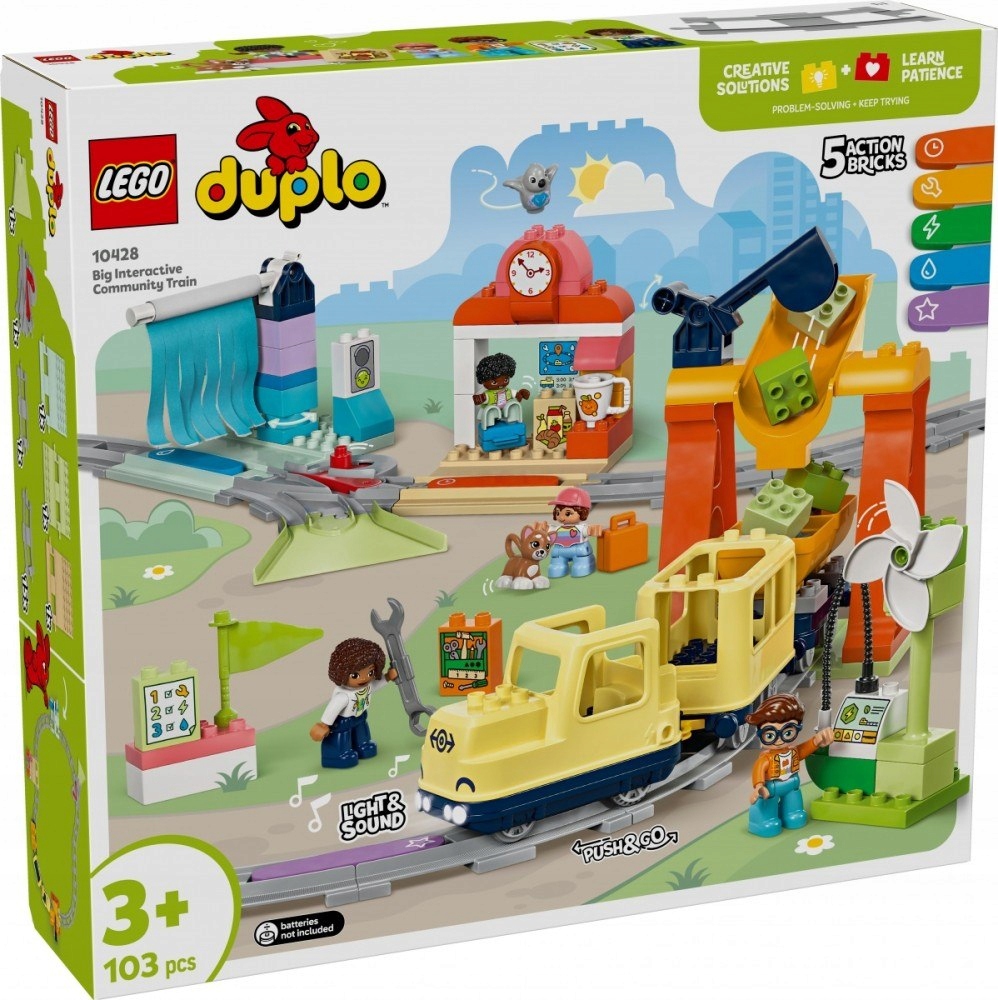 Stavebnice Duplo 10428 Velký interaktivní městský vlak