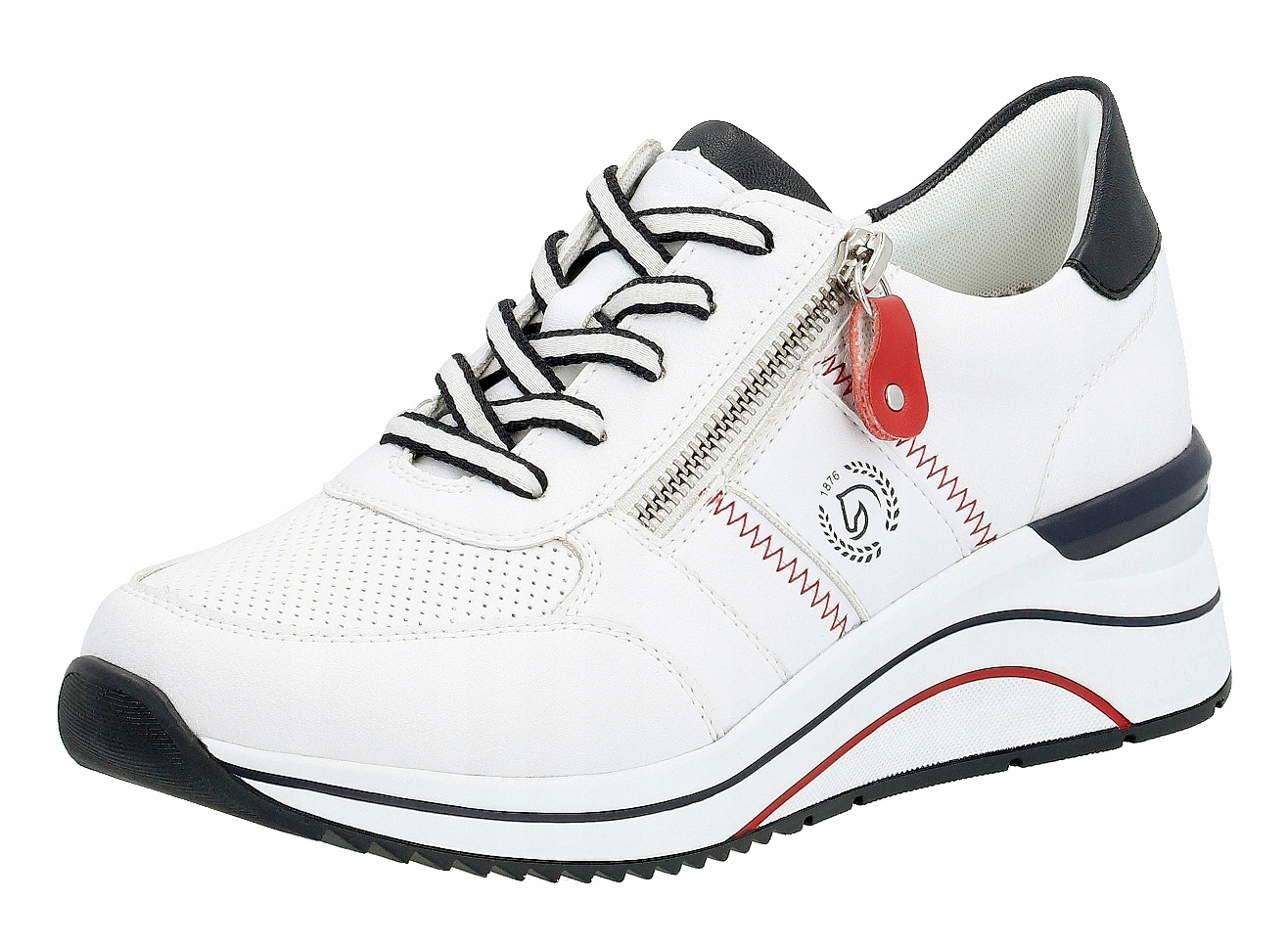 Remonte D0T04-81 vel.40 bílé tenisky sportovní polobotky Rieker Soft