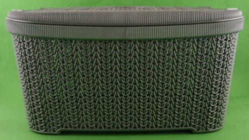 KOSZYK KOSZ PLASTIKOWY Z POKRYWKĄ 20 LITRÓW 44x30x22 cm Kod producenta S-8011