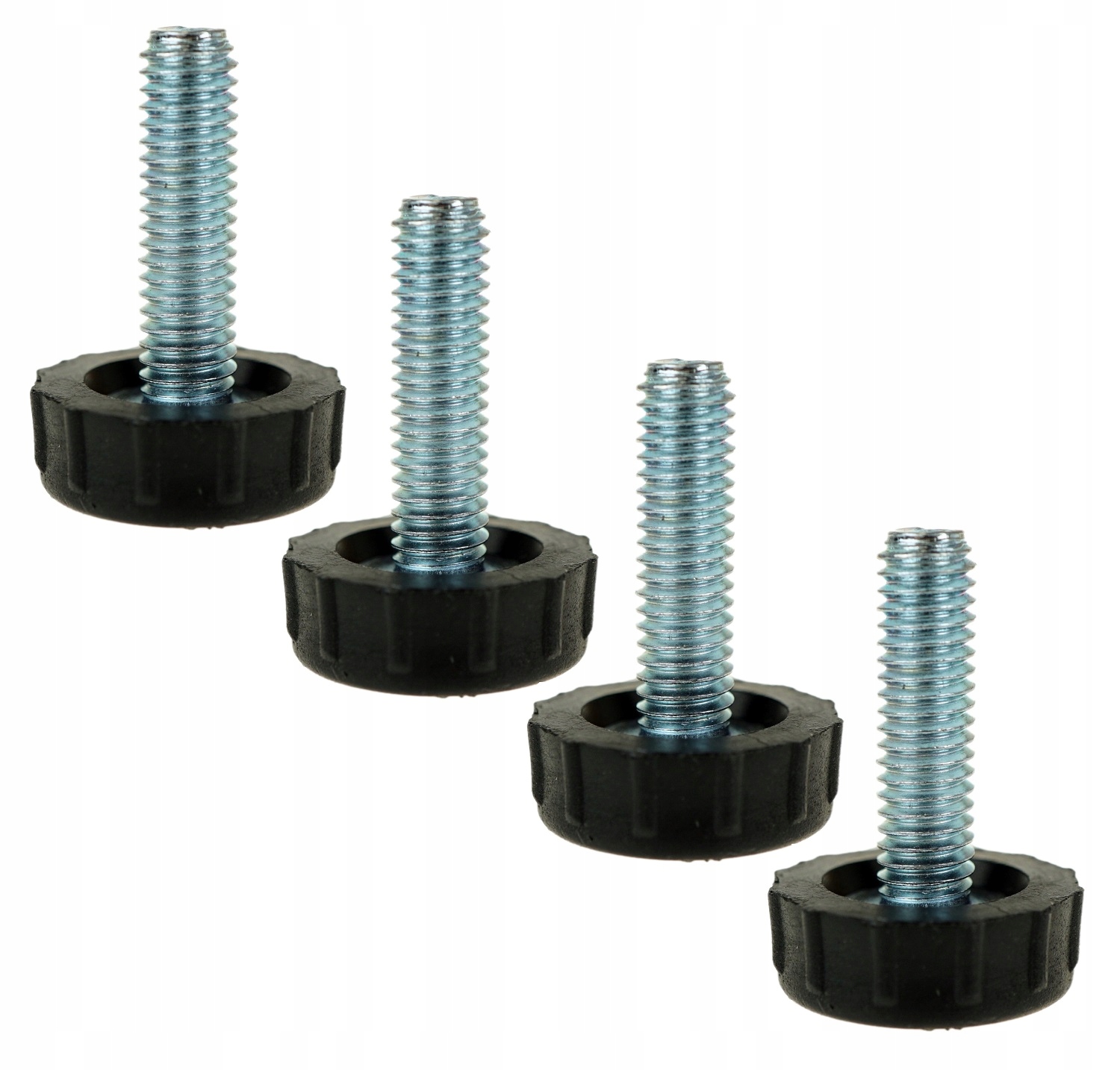 

100x Stopka, regulator do mebla M6 x 22/29 czarny