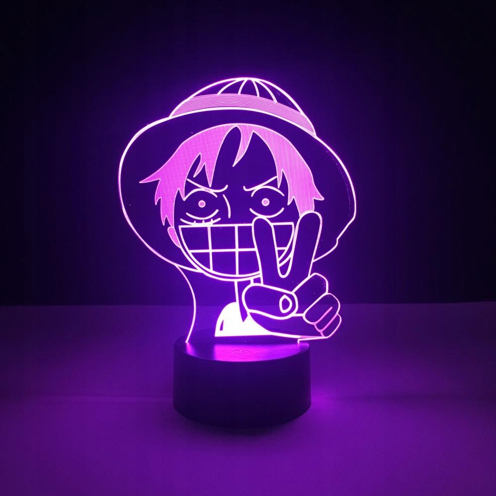 LAMPKA Luffy One Piece 16 kolorów RGB Pilot Marka inna marka