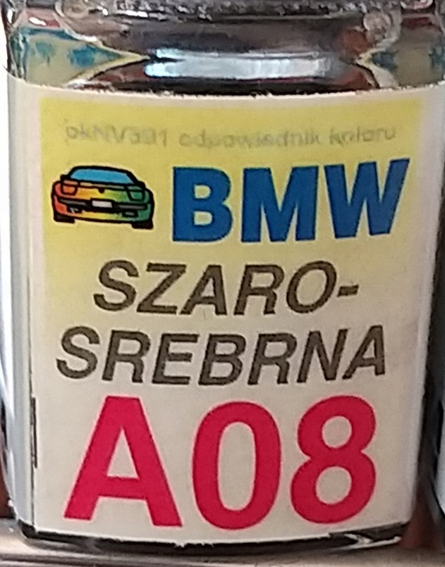

Zaprawka Lakiernicza Bmw A08 szaro-srebrna