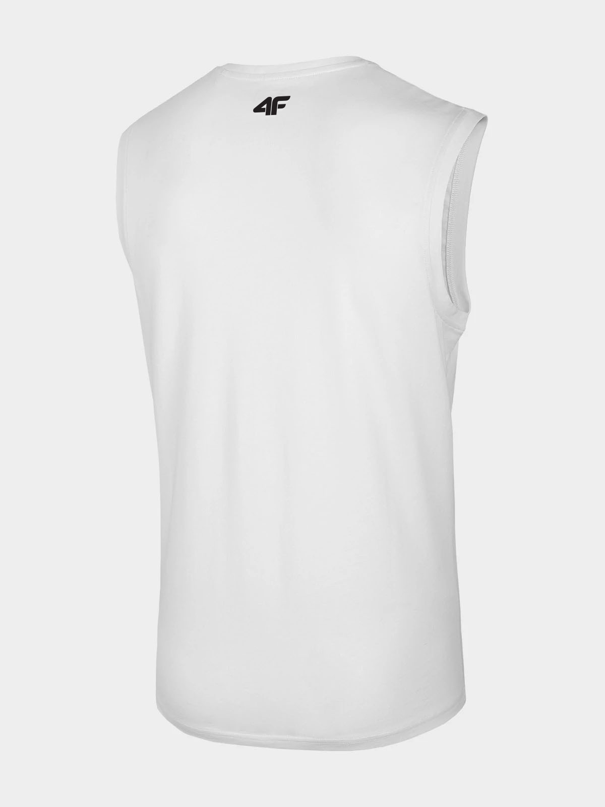 KOSZULKA MĘSKA 4F BEZ RĘKAWÓW BEZRĘKAWNIK BAWEŁNA TOP LIMITOWANA SS24M114 Wzór dominujący bez wzoru