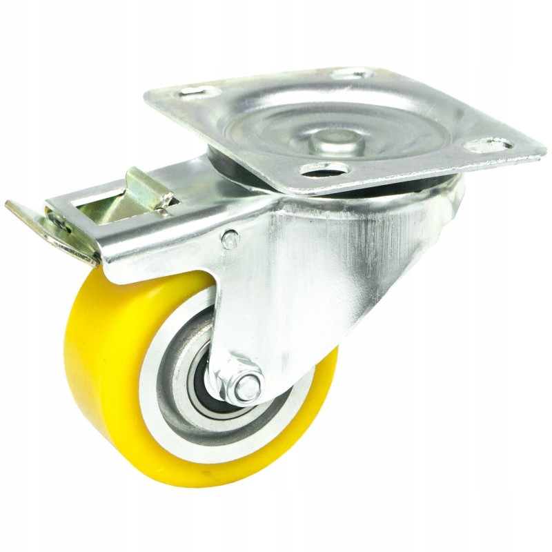 

Koło Aluminiowo Poliuretanowe 80mm Skrętne blokada