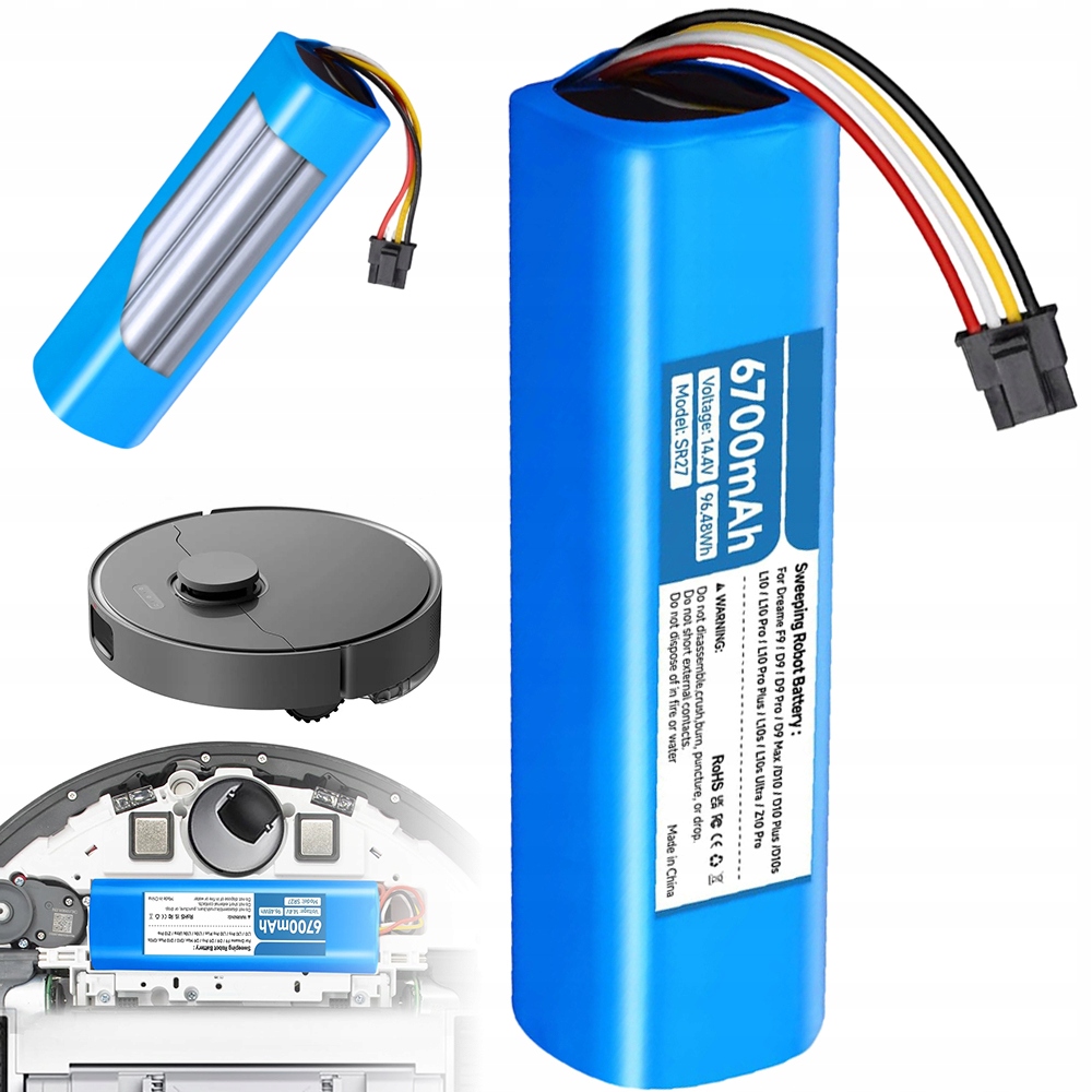 Newell Bateria Akumulator 6700 mAh Do Xiaomi Roborock S50 S50 S51 S52 S53