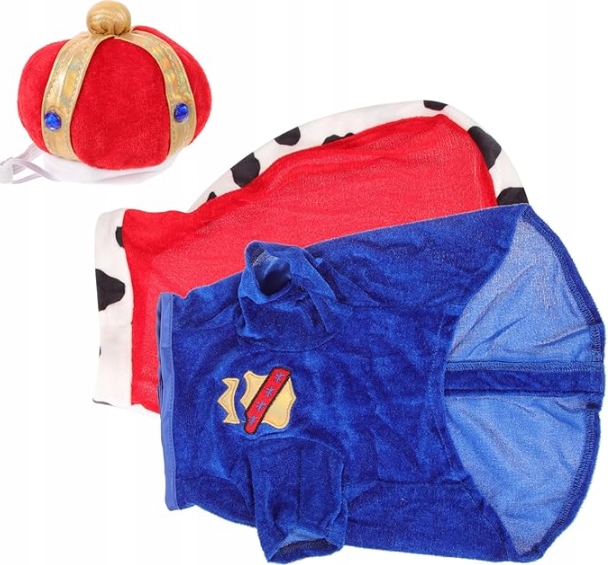 Levně Kostým pro malé psy s pelerínou a korunkou