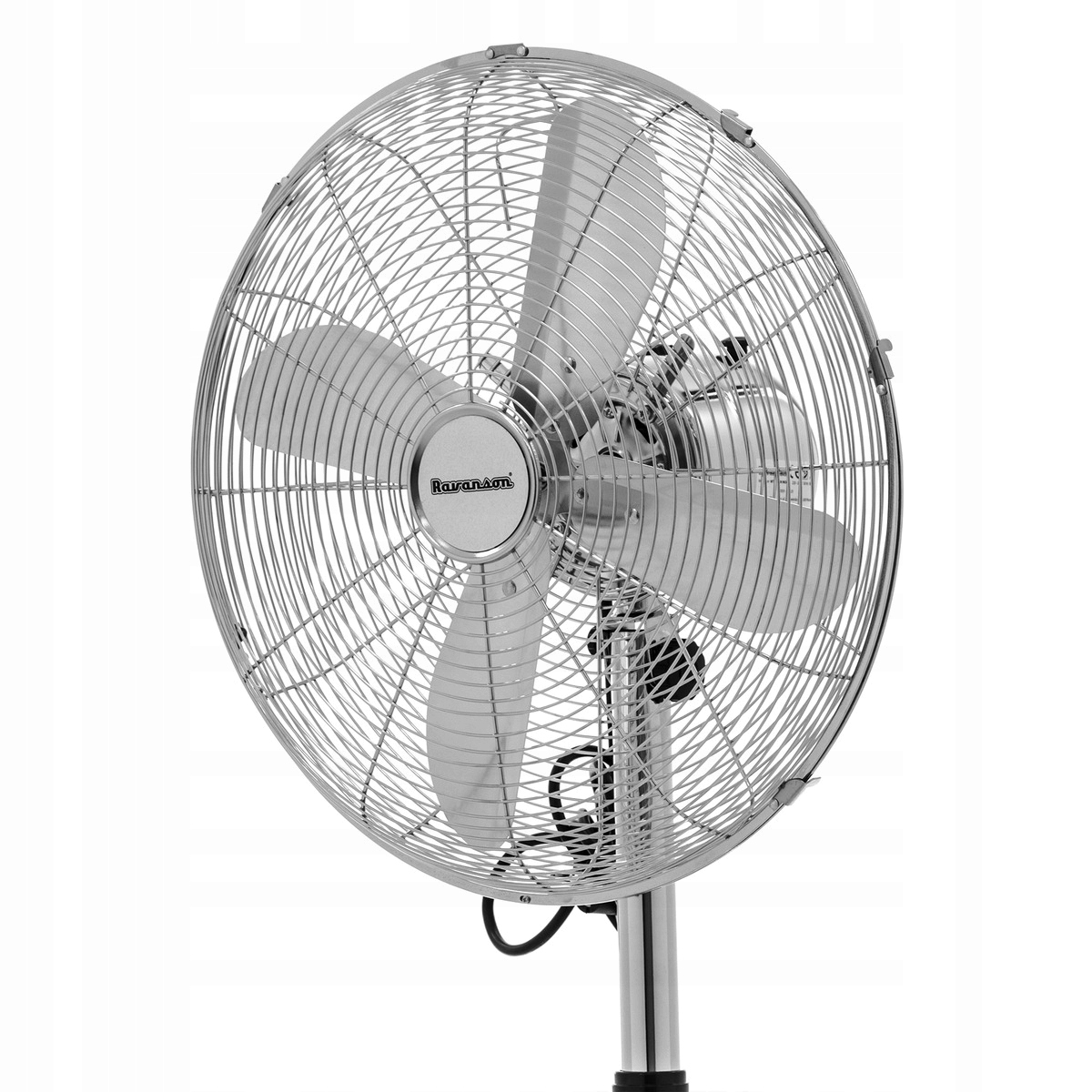 WENTYLATOR STOJĄCY WIATRAK PODŁOGOWY MOCNY CICHY Ravanson 50W 3 prędkości Zasilanie sieciowe