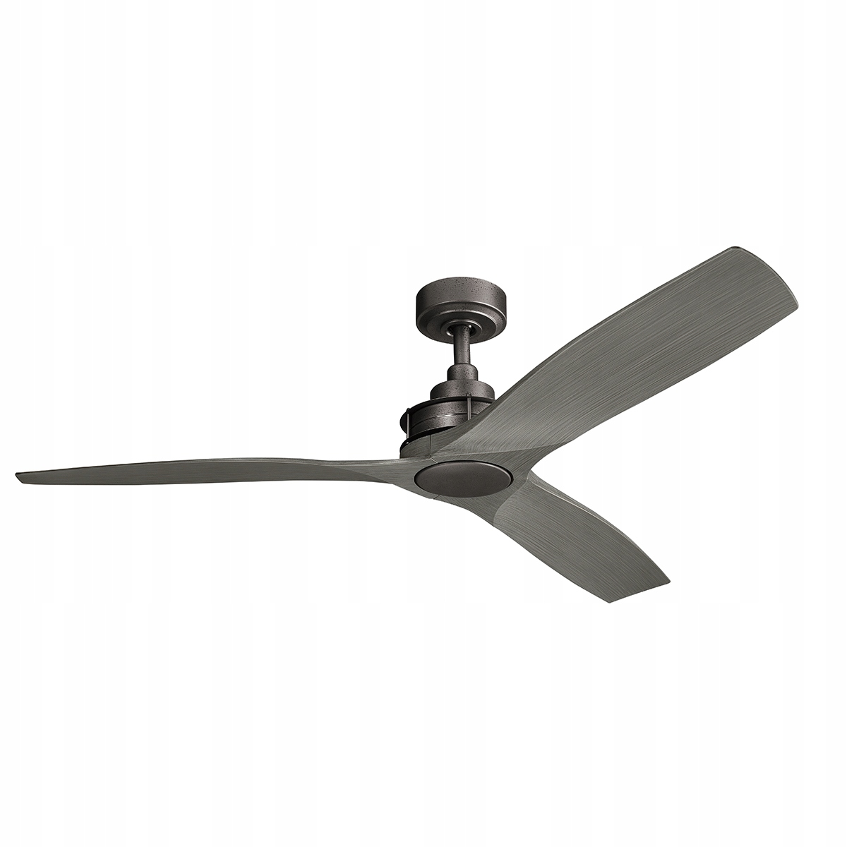 Kichler Stropní ventilátor 142 cm s dálkovým ovládáním Železo/Šedý Ried