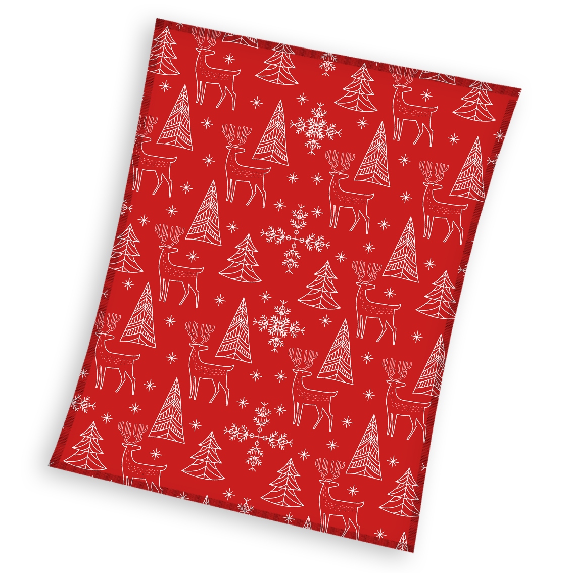 

Koc Świąteczny Flanelowy 130x170 Czerwony