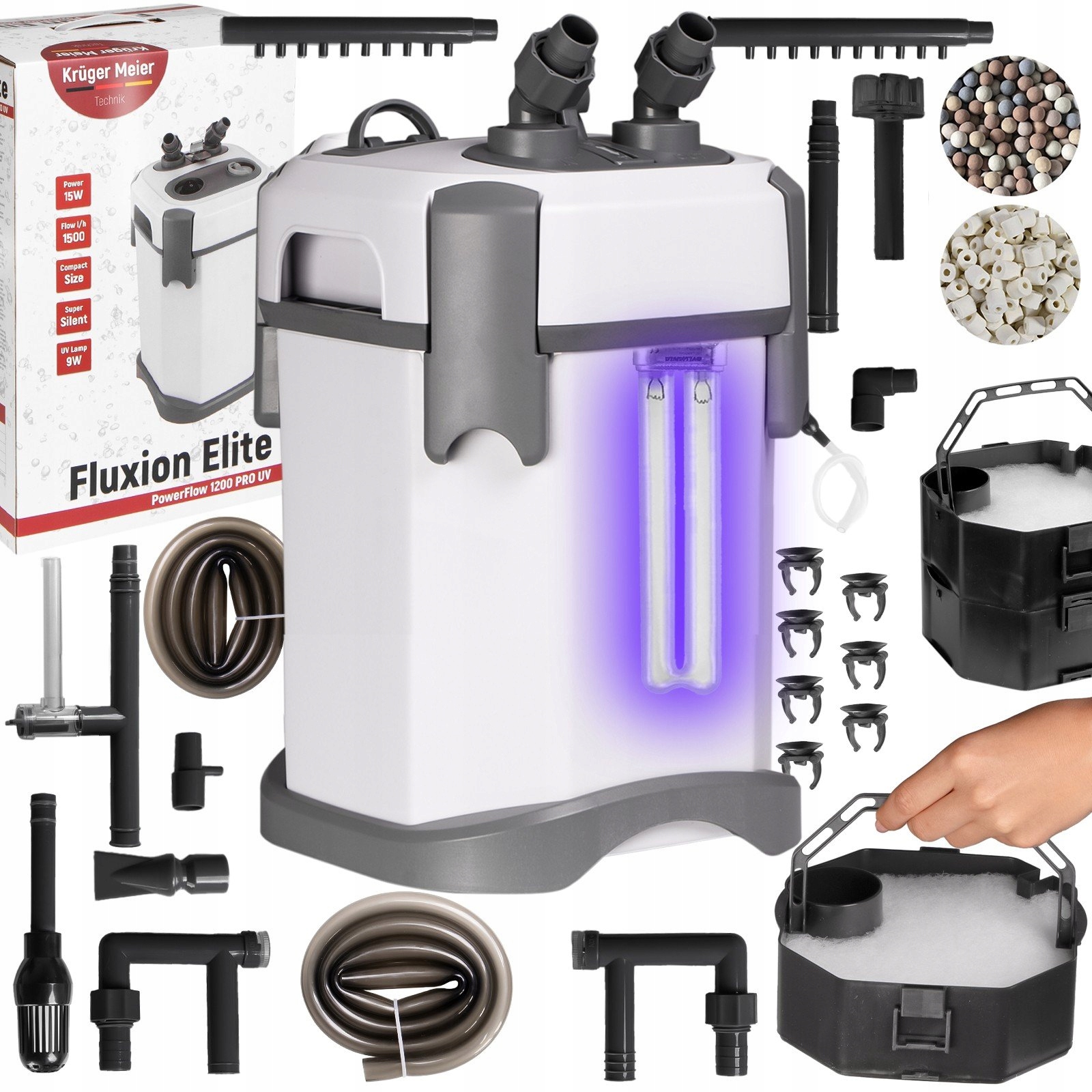 Levně Tichý Uvc Filtr Pro Akvárium, Silná Krystalická Filtrace Vody A Sterilizace