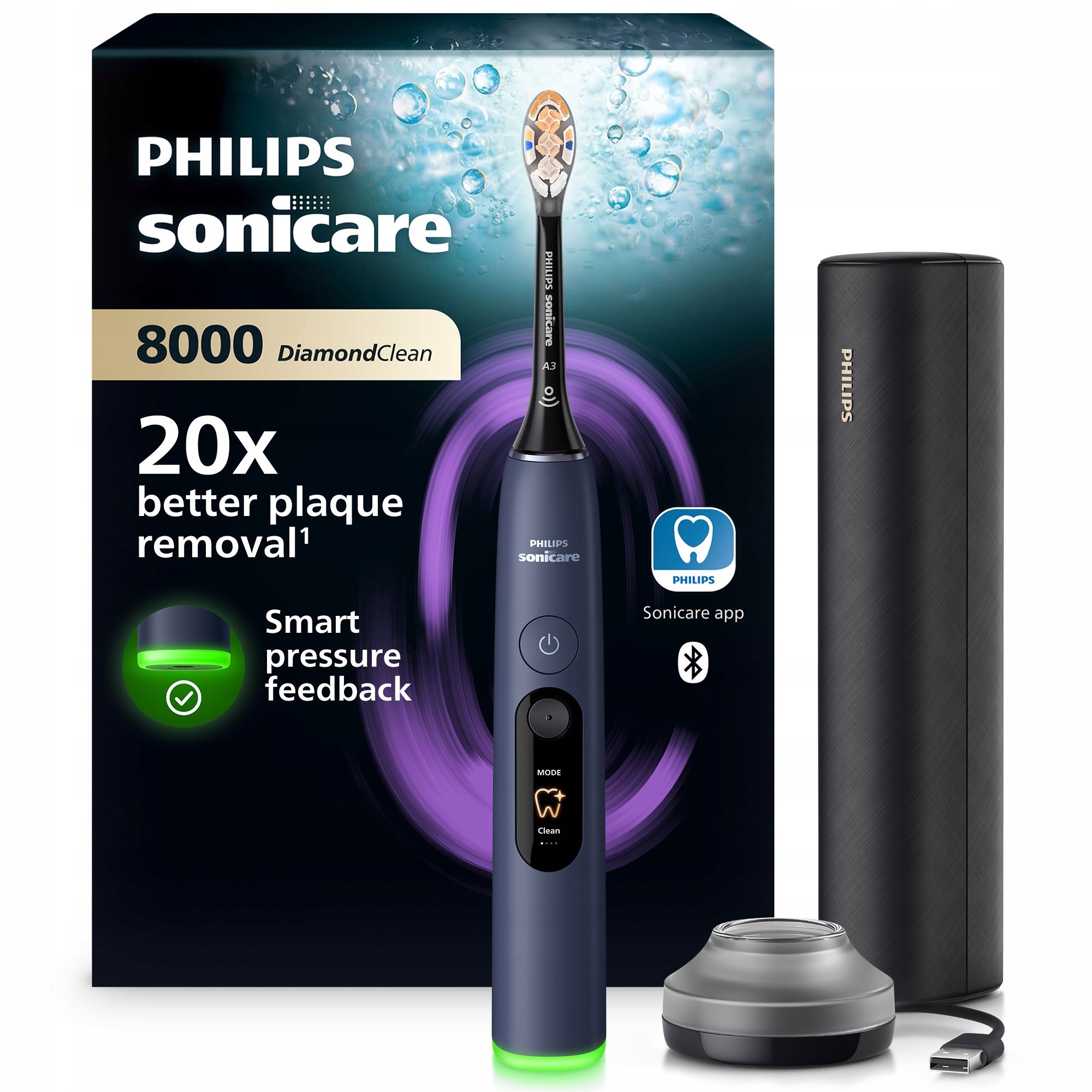 Szczoteczka soniczna elektryczna Philips DiamondClean 8000 HX8311/13
