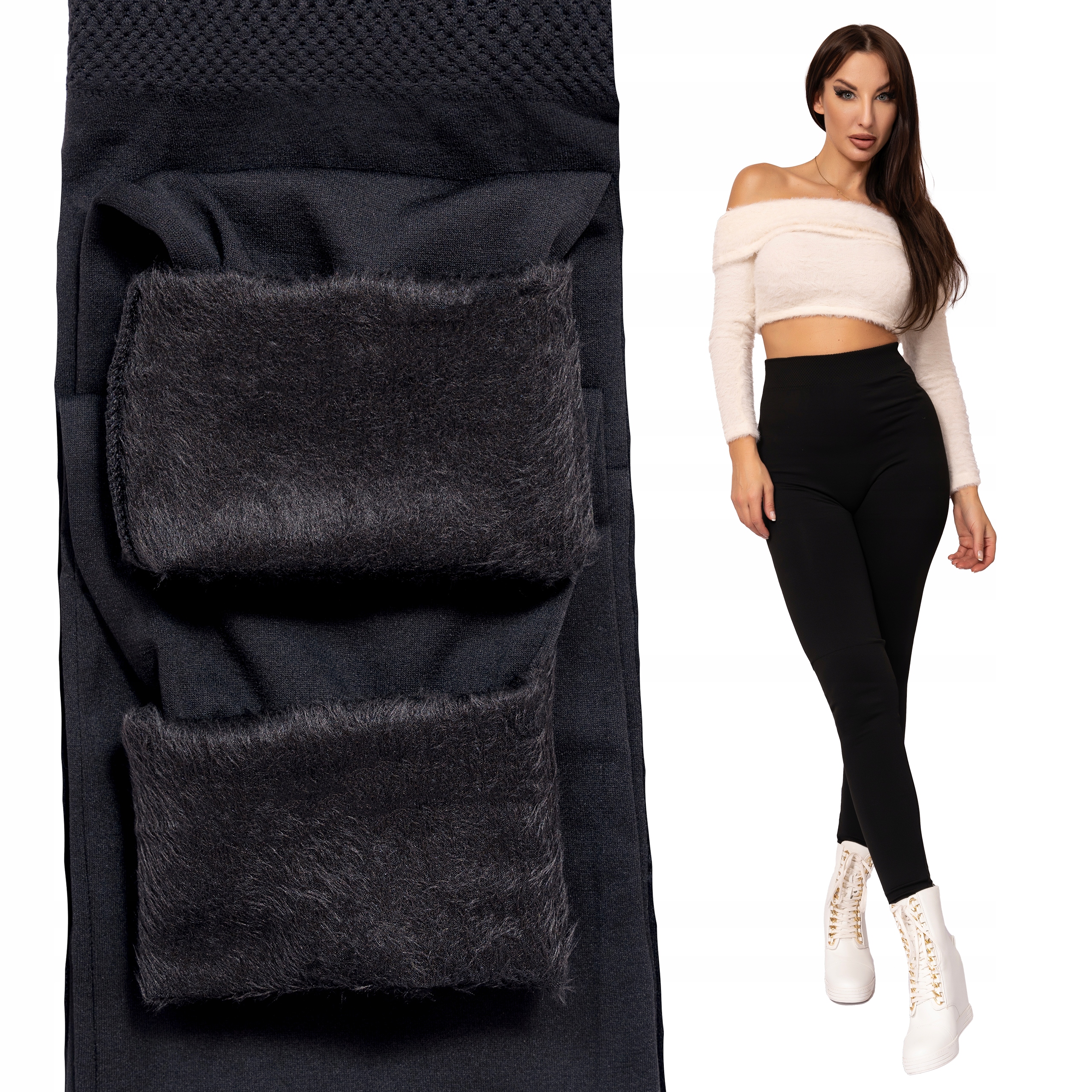 Medinova Legíny Legíny kalhoty Zateplené jemnou Kožešinou, termo Zimní