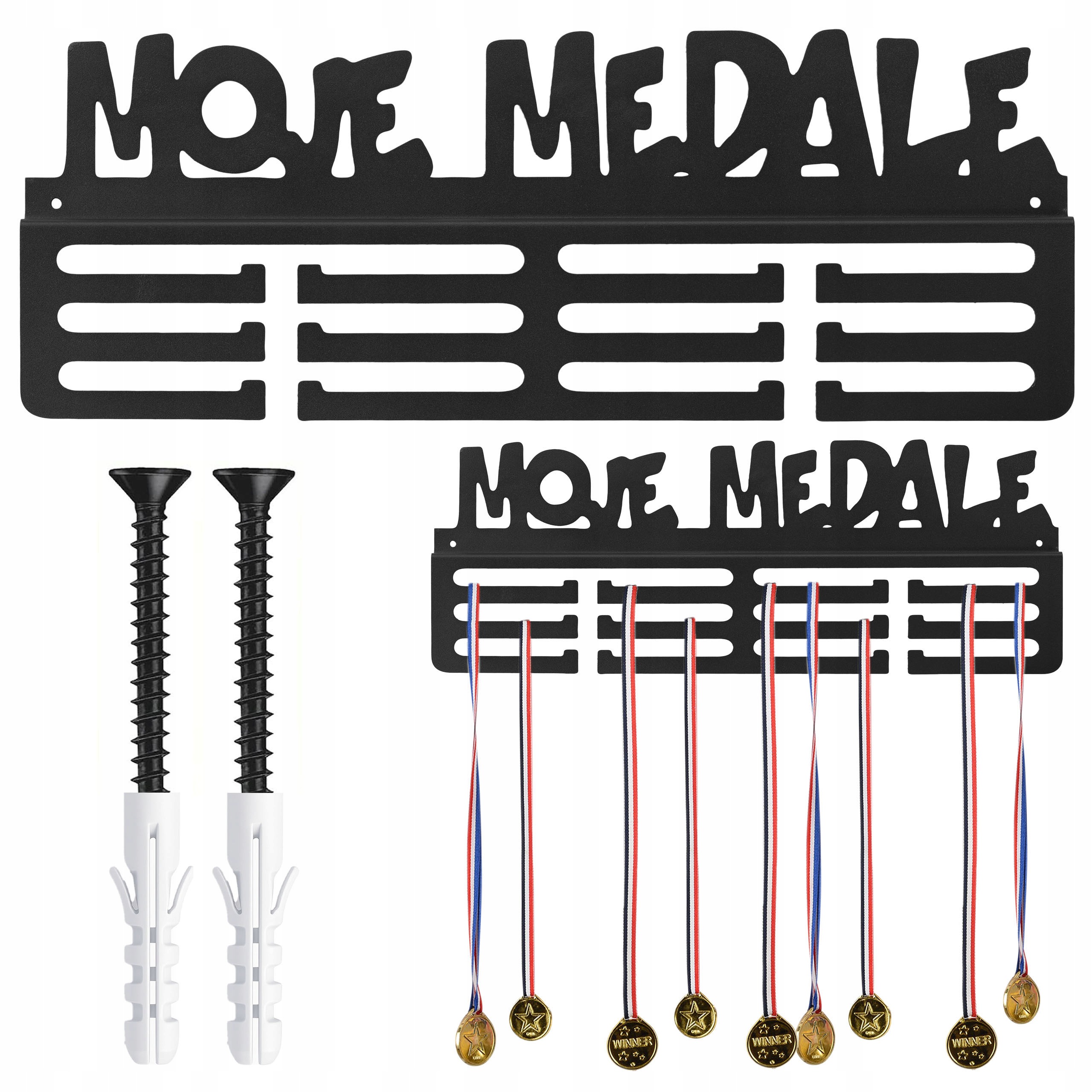 Wieszak ścienny na medale Moje medale 40 cm dla sportowca 1szt